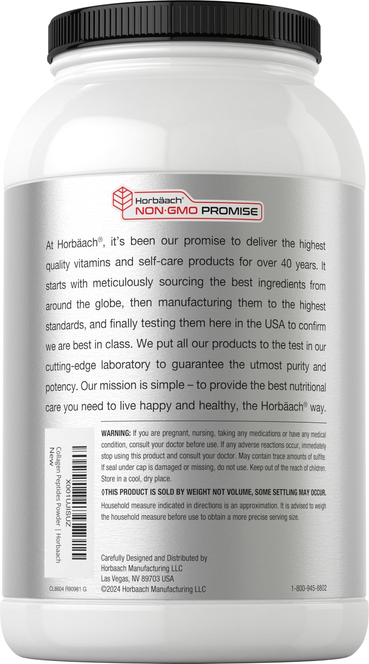 Horbaach Collagen Peptides Powder 40 oz - Horbäach Official Imagery - 4