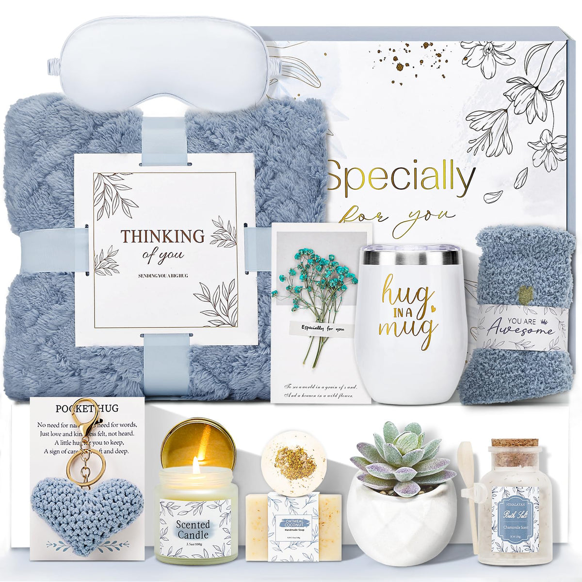Get Well Gifts for Women Self Care Gifts Basket - CuriBox Official Imagery - 1