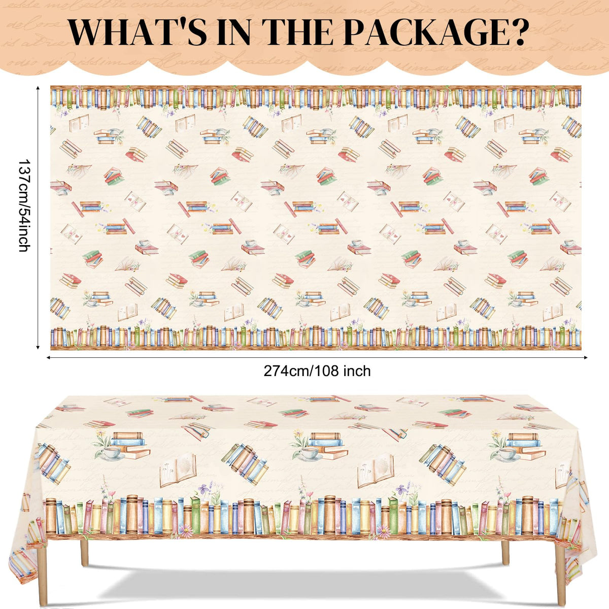 Zhehao 172 Pcs 24 Set Book Themed Birthday Party Tableware - Zhehao Official Imagery - 4