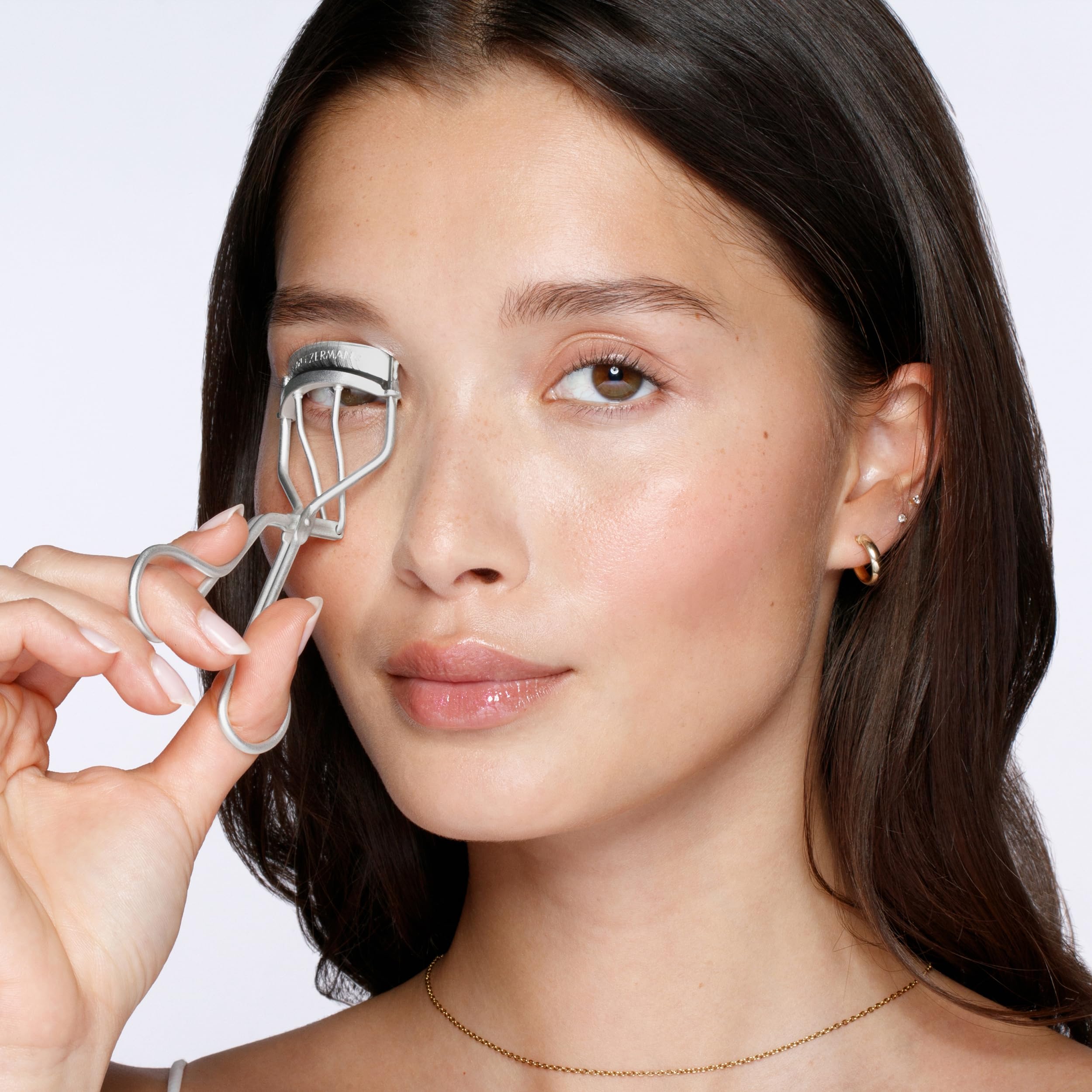 Tweezerman Curl 60° Eyelash Curler for Round Shaped Eyes Metallic