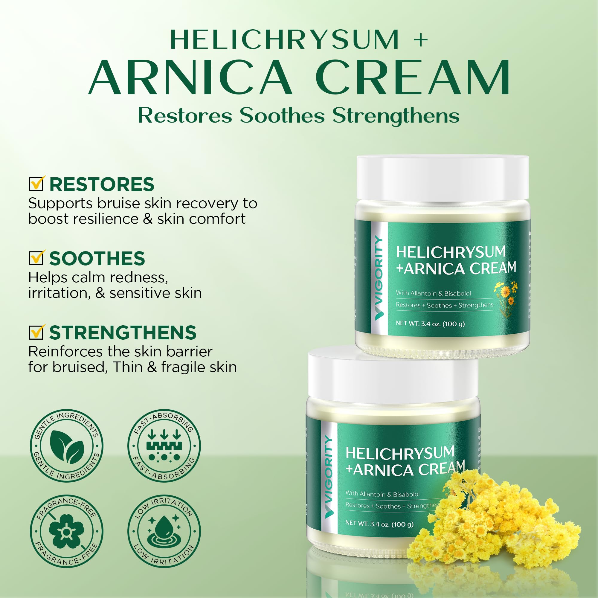 Vigority Arnica Bruise Cream Arnica Cream for Bruises Mature - Vigority Official Imagery - 3