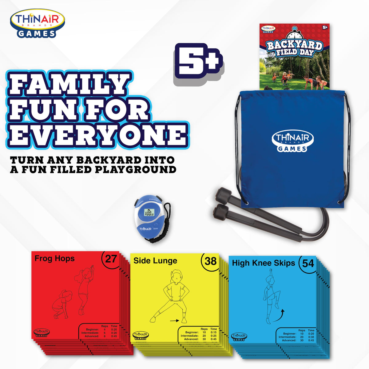 Backyard Field Day Obstacle Course Game 27 Double Sided Foam - Playful Minds Official Imagery - 4