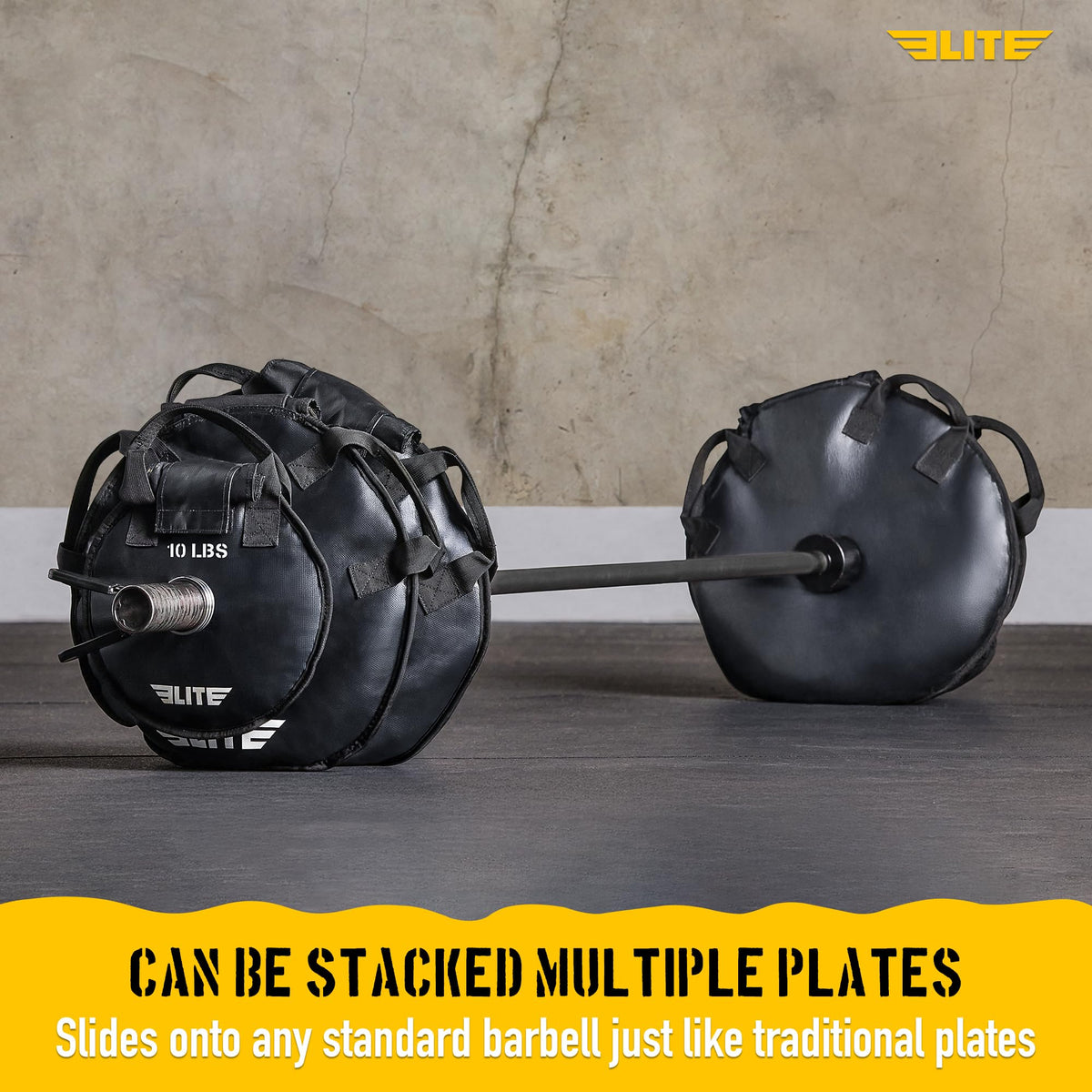 Elite Sports UNFILLED Workout Sand Plates EMPTY Fillable - Elite Sports Official Imagery - 4