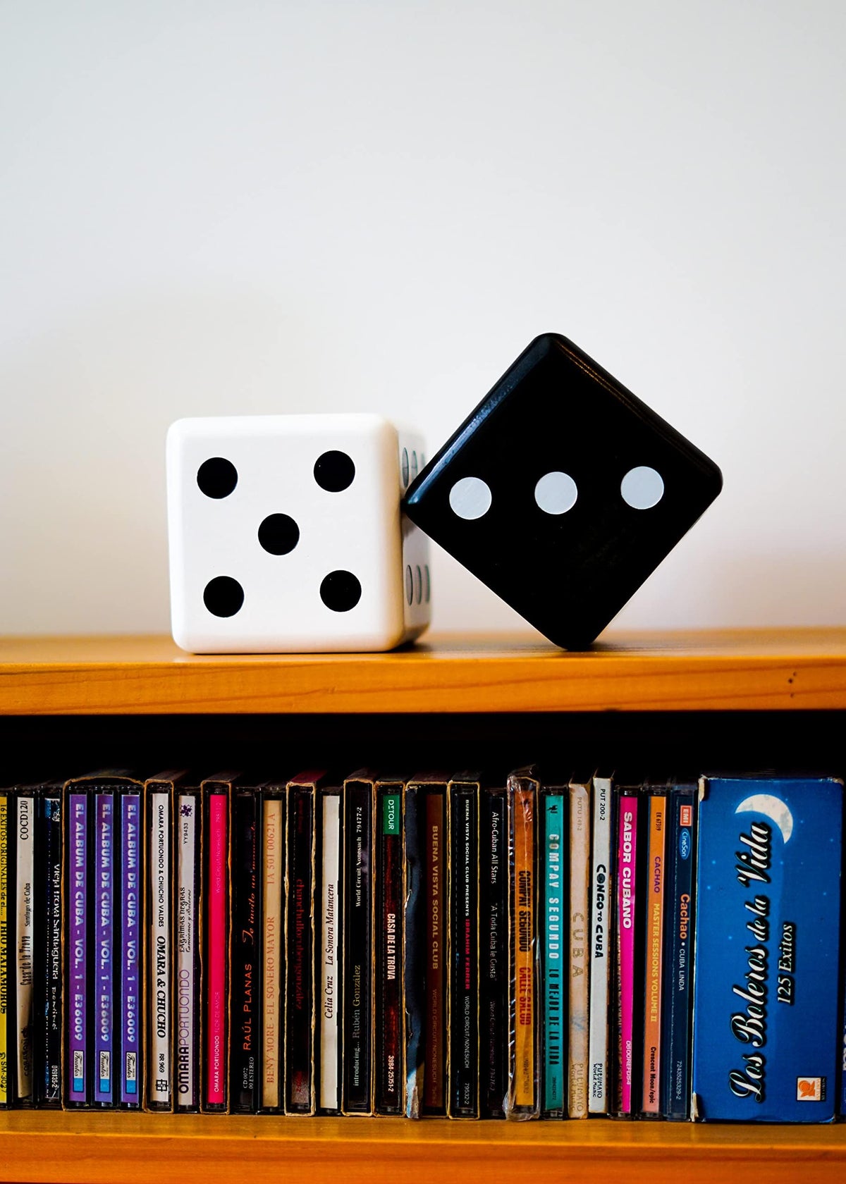 Jumbo Decorative Dice Set of 2 Large Black and White Dice - Olivia Martini Official Imagery - 6