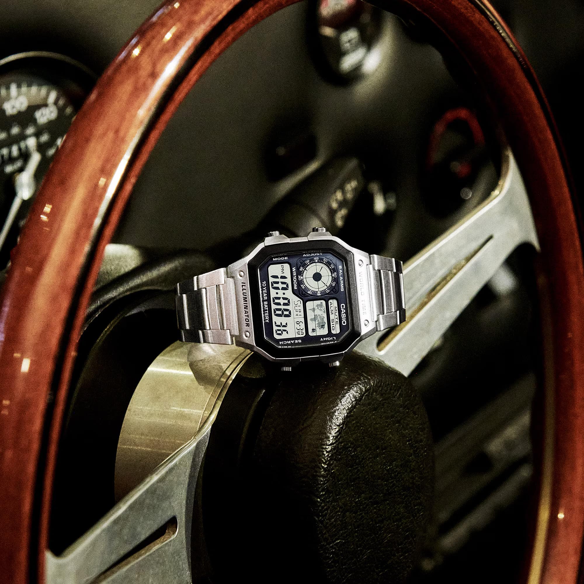 Casio AE1200WH Series | Men’s Digital Watch | 100M WR | Multi Alarms | - View 8