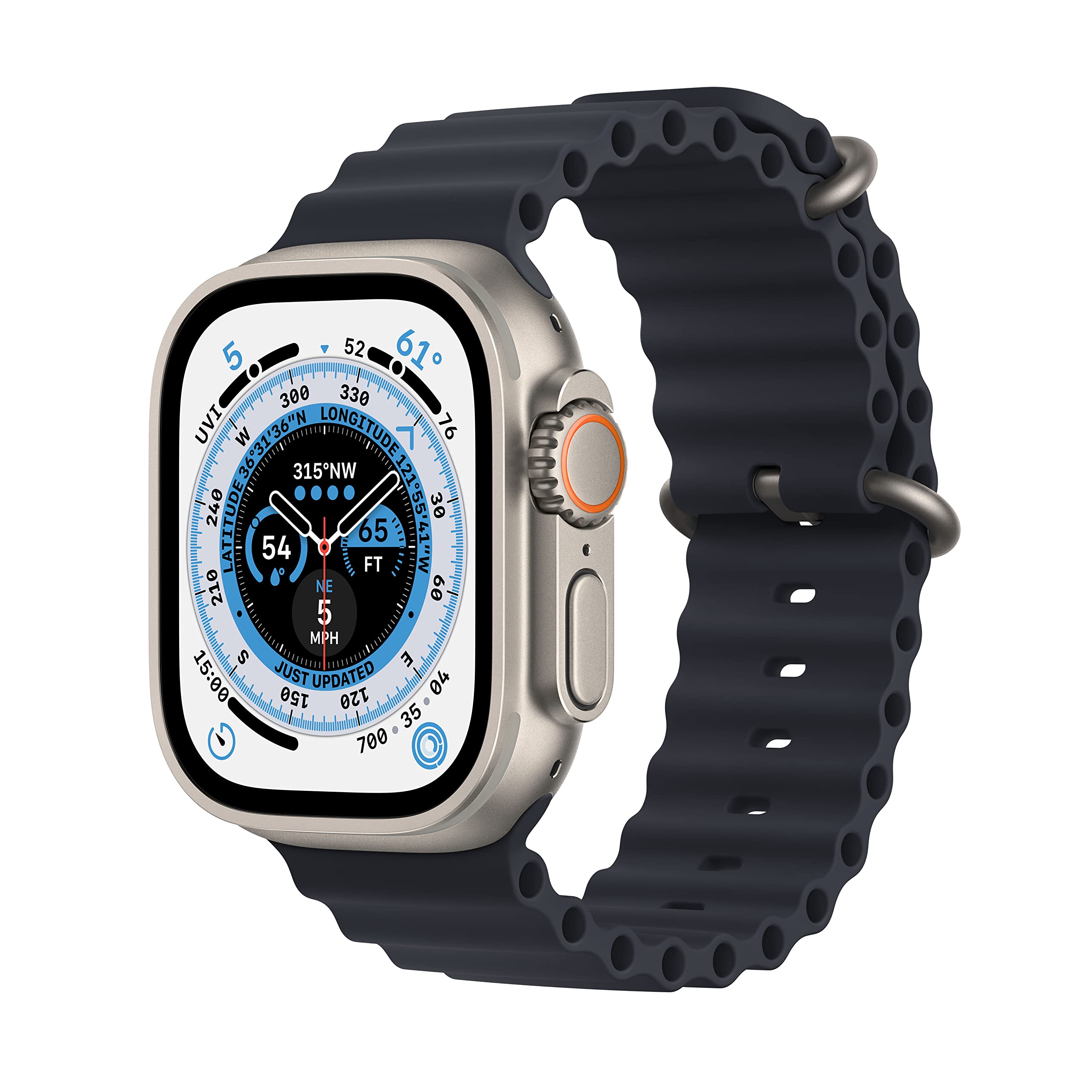 Amazon Renewed Apple Watch Ultra   Titanium Case with Midnight Ocean B - View 1
