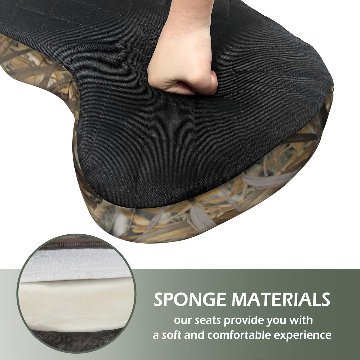 Portable Hunting Seat Cushion 11 4 x 15 7 x 2 8 in - URMONA Official Imagery - 7