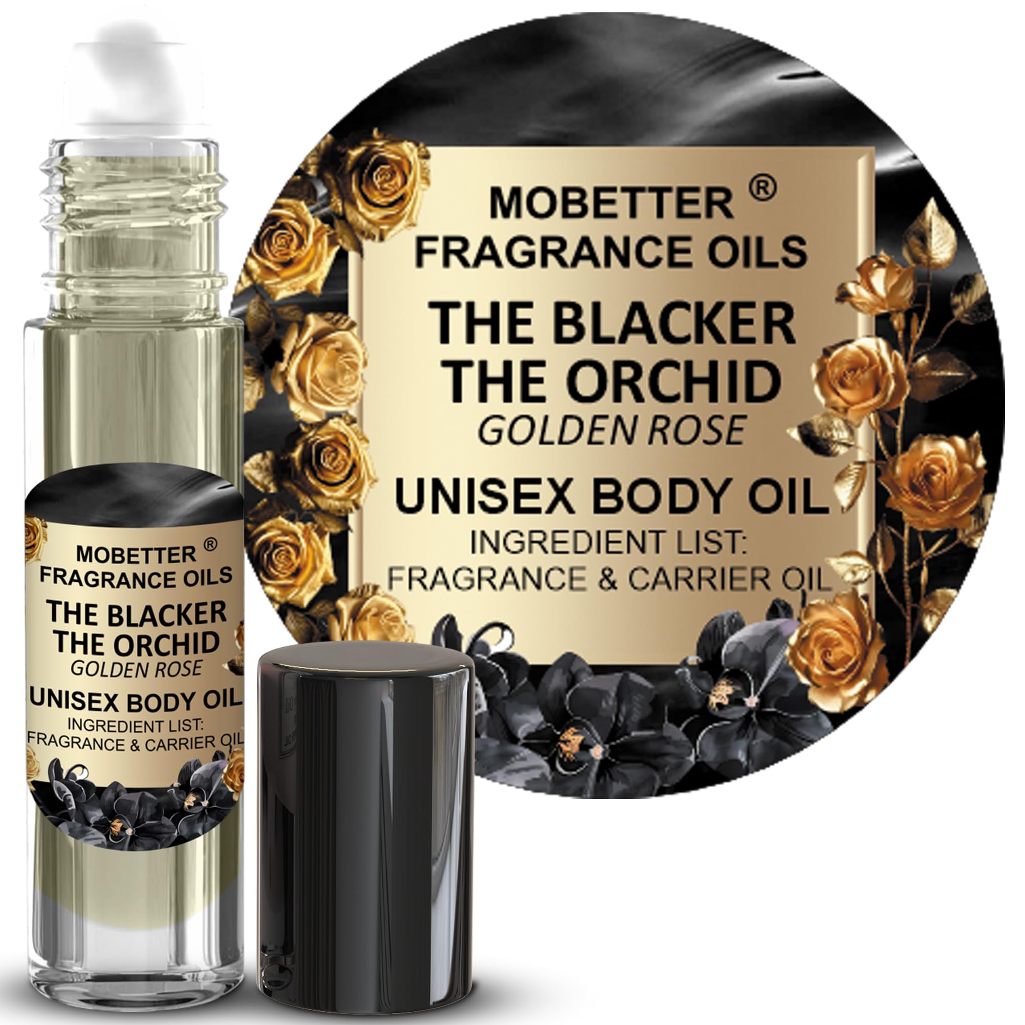 MOBETTER FRAGRANCE OILS The Blacker The Orchid Golden Rose - Product Imagery