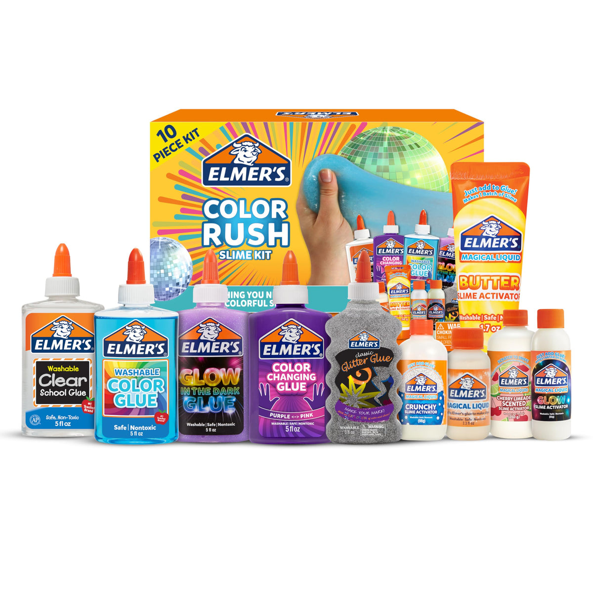 Elmer s Color Rush Slime Kit Includes Liquid Glue Activator - Elmer's Official Imagery - 2