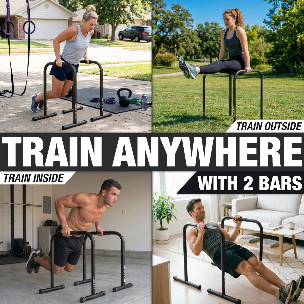 Lebert EQualizer Total Body Strengthener Dip Station - Lebert Fitness Official Imagery - 5