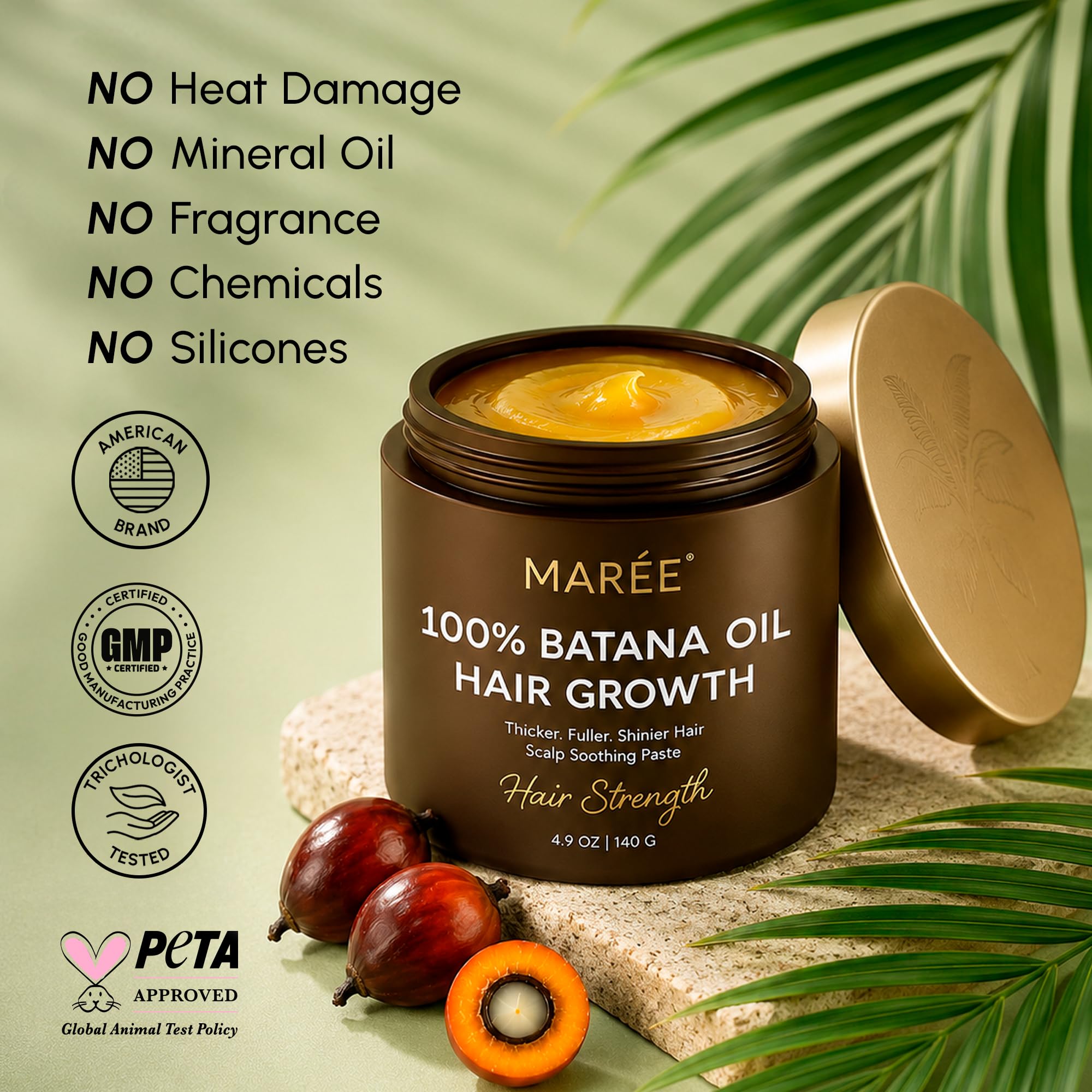 MAREE Batana Oil for Hair Growth – 100% Natural Botana Oils Hair Growth – Raw - MAREE Official Product View 10