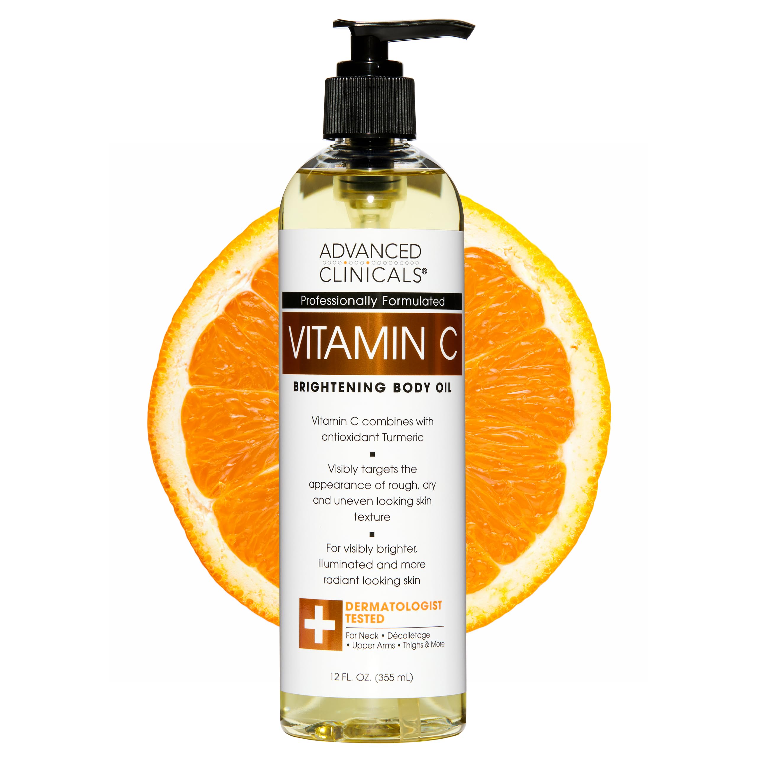 Advanced Clinicals Vitamin C Brightening Body Oil For Women - Advanced Clinicals Official Imagery - 1