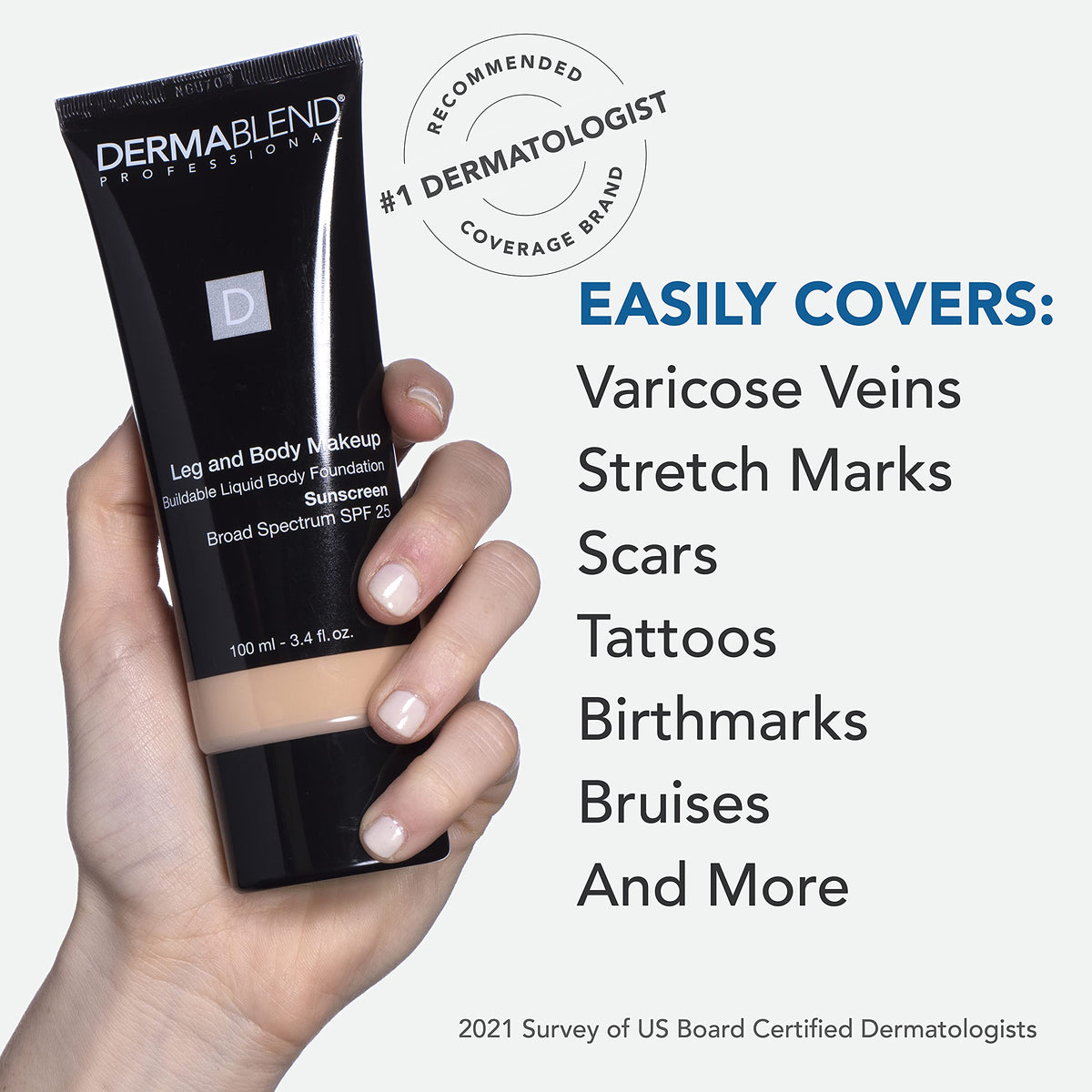 Dermablend Leg Body Makeup Foundation SPF 25 40N 3 4 fl oz - Dermablend Official Imagery - 7