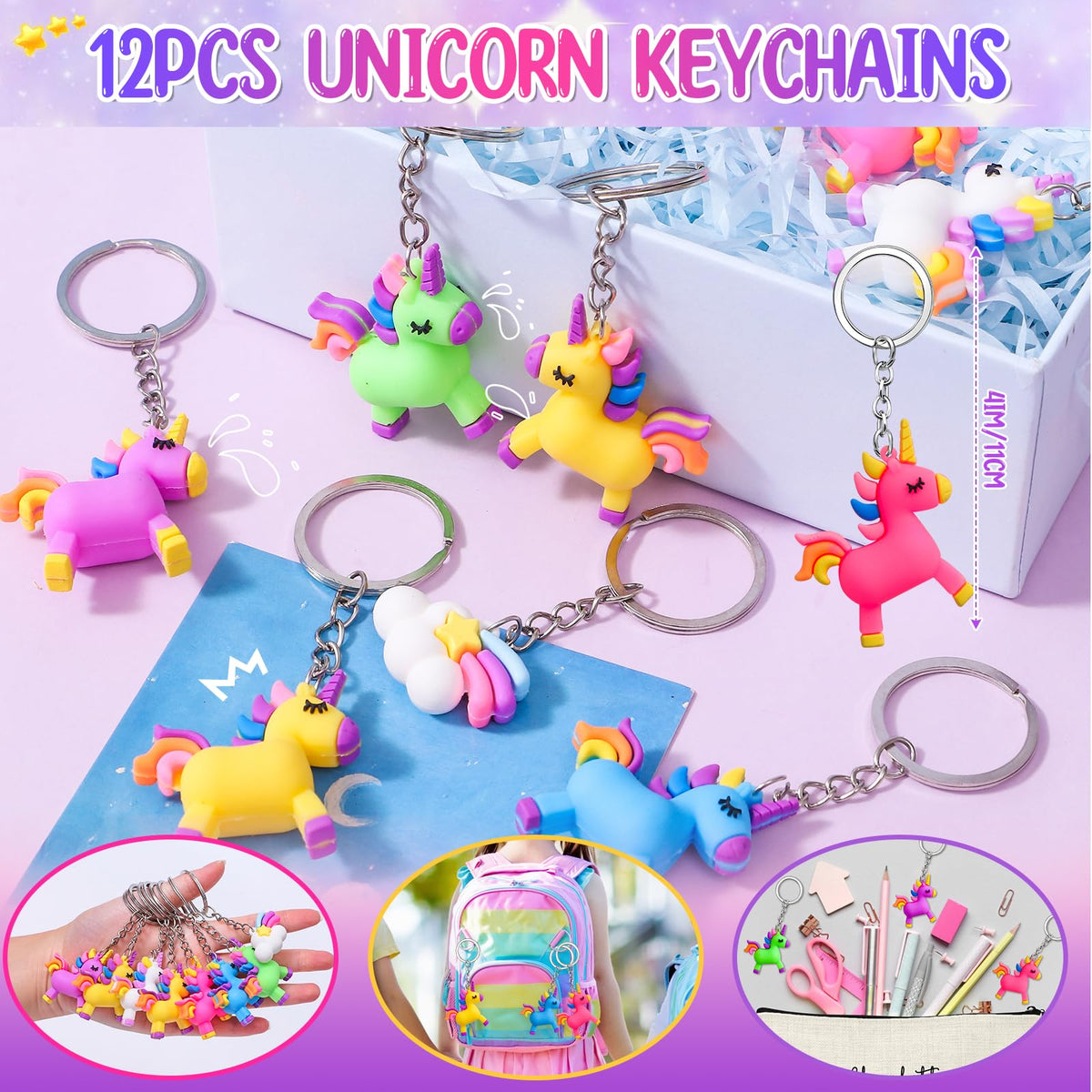 184Pcs Unicorn Party Favors Unicorn Birthday Party Supplies - Winrayk Official Imagery - 4