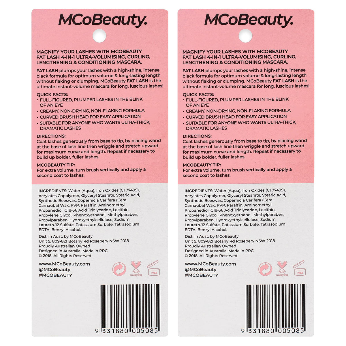 FatLash Volumising Mascara - MCoBeauty Official Imagery - 3