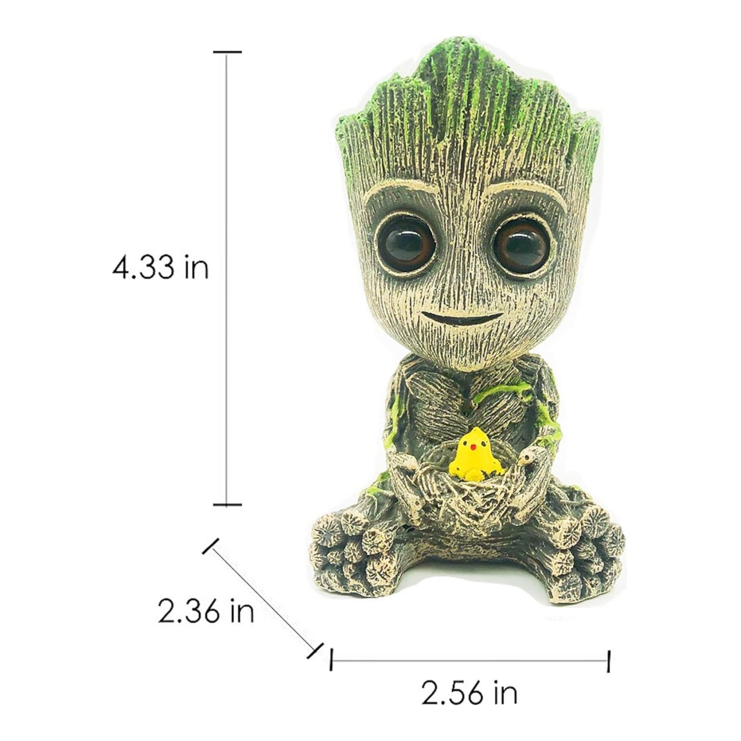 AnxunJim Aquarium Groot air bubbler decorations with fish tank air stone set, featuring Groot figure and bubbling aerator for fish tanks.