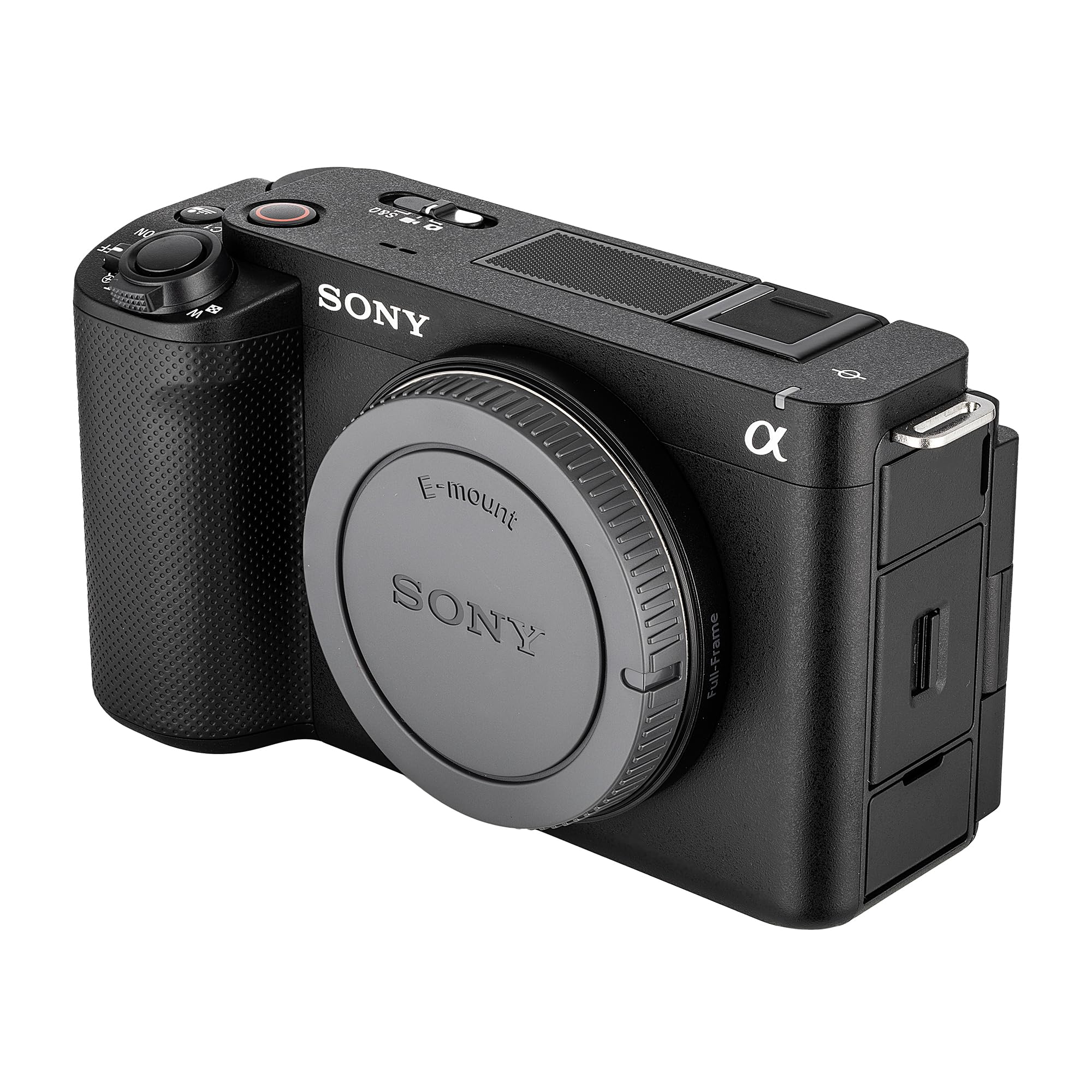Sony Alpha ZV-E1 Full-Frame Vlog Mirrorless Lens Camera (Black) (ILCZVE1/B) + Case + 64GB Card + NP-FZ100 Compatible Battery + Charger + LED Light + Photo Software + Card Reader + More (Renewed)