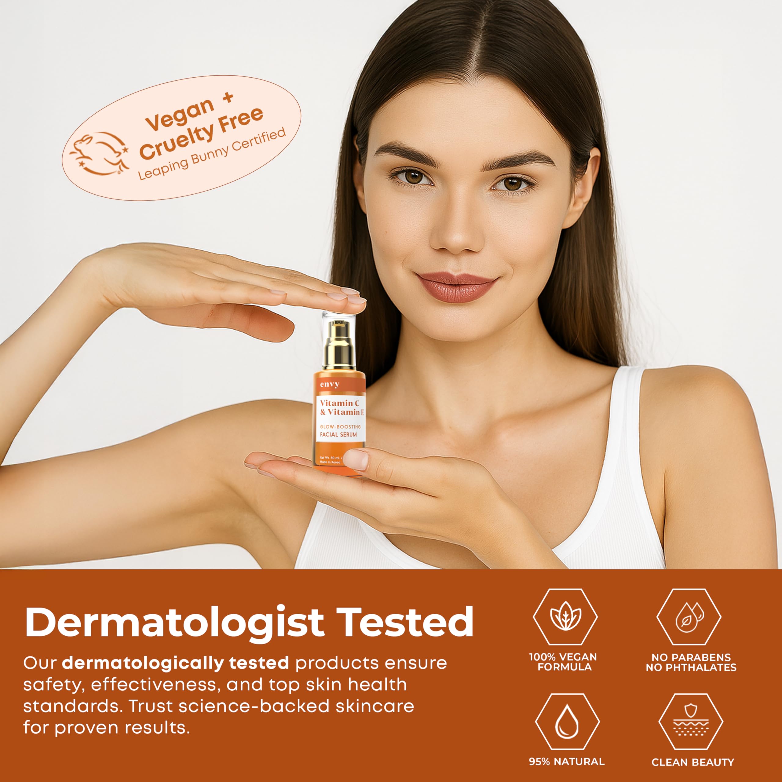 Envy Vitamin C Radiant Face Serum - Dermatologist Tested for Dull & Dry Skin - Envy Official Product View 7