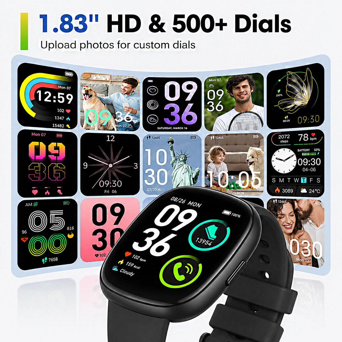 Smart Watch for Men Women Fitness Tracker with 120 Sport - Sanorum Official Imagery - 8