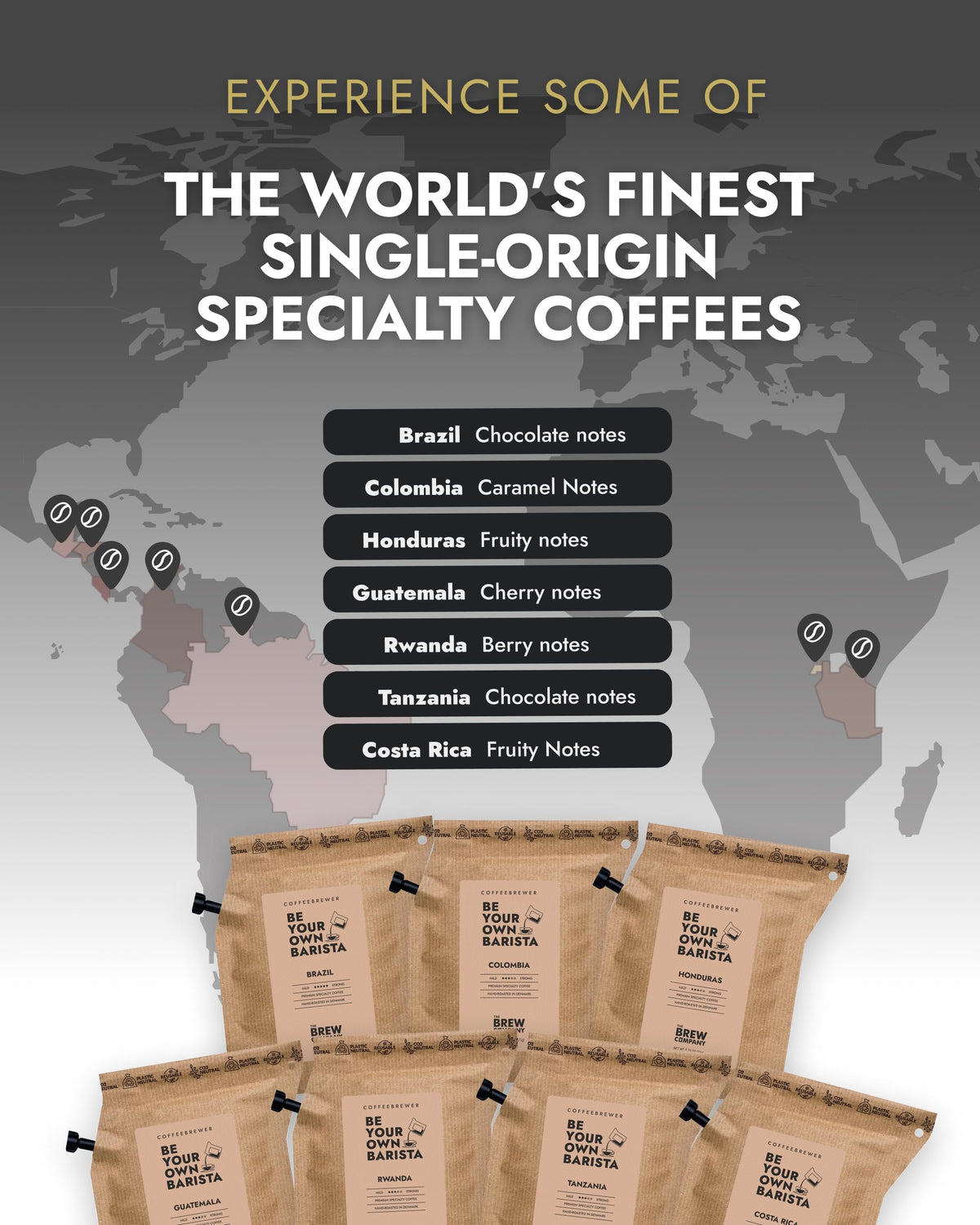 Original Gourmet Coffee Gifts for Men Women with 7 World s - Grower's Cup Official Imagery - 4