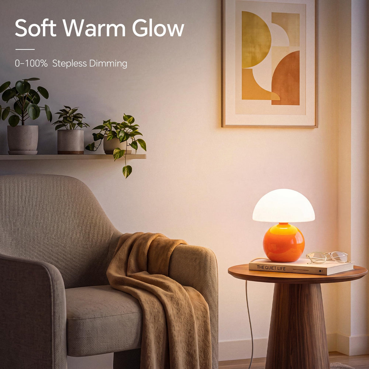 Mushroom Lamp Table Lamp for Bedroom Small Desk Table Lamps - Dawnwake Official Imagery - 5