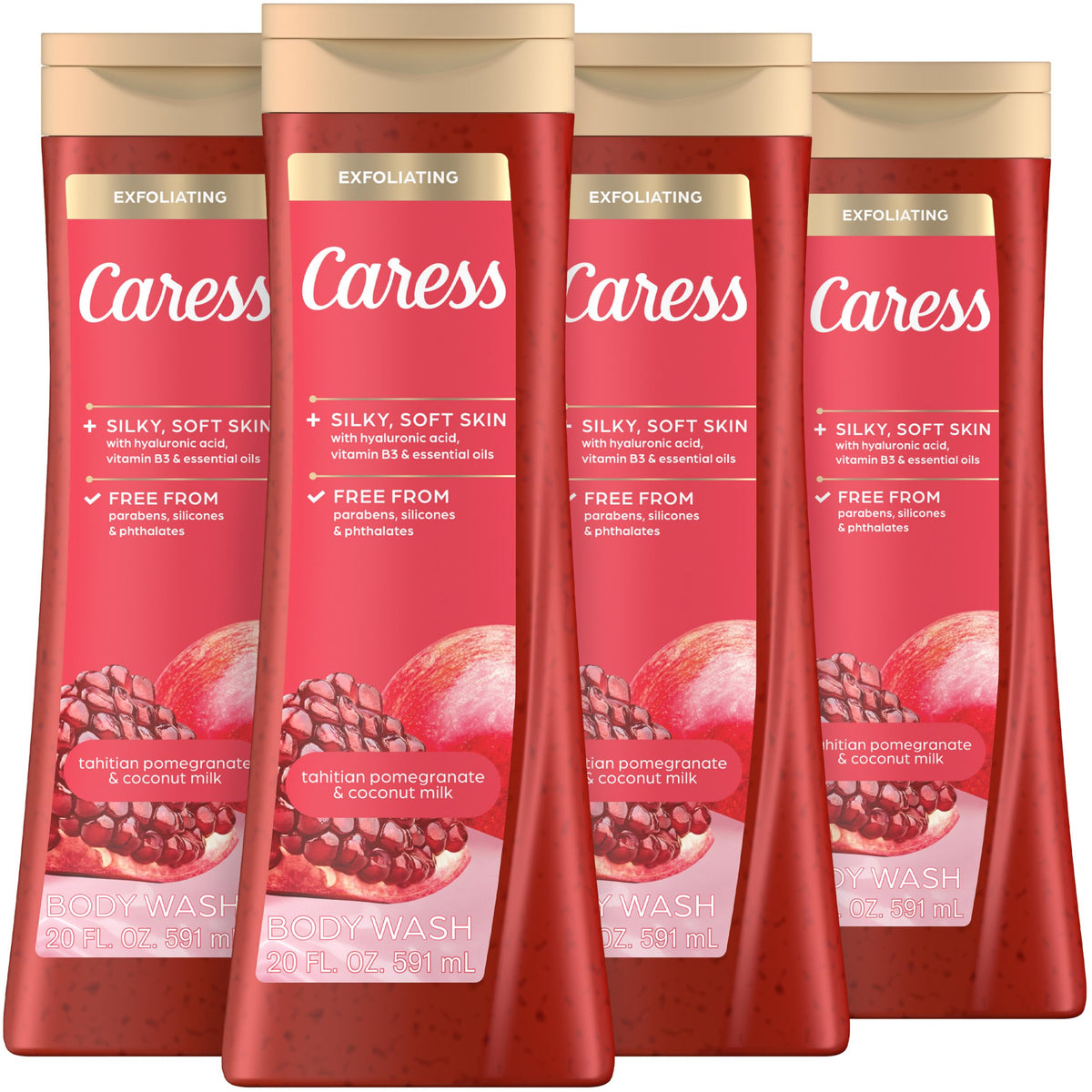 Caress Tahitian Pomegranate Coconut Milk Exfoliating Scrub - Caress Official Imagery - 1