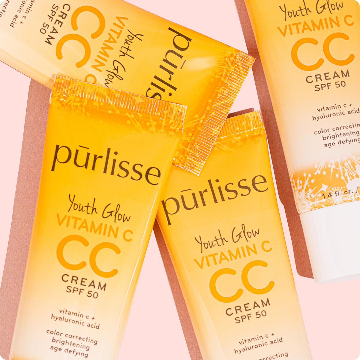 p rlisse Youth Glow Vitamin C CC Cream SPF 50 - pūrlisse Official Product Imagery - 8