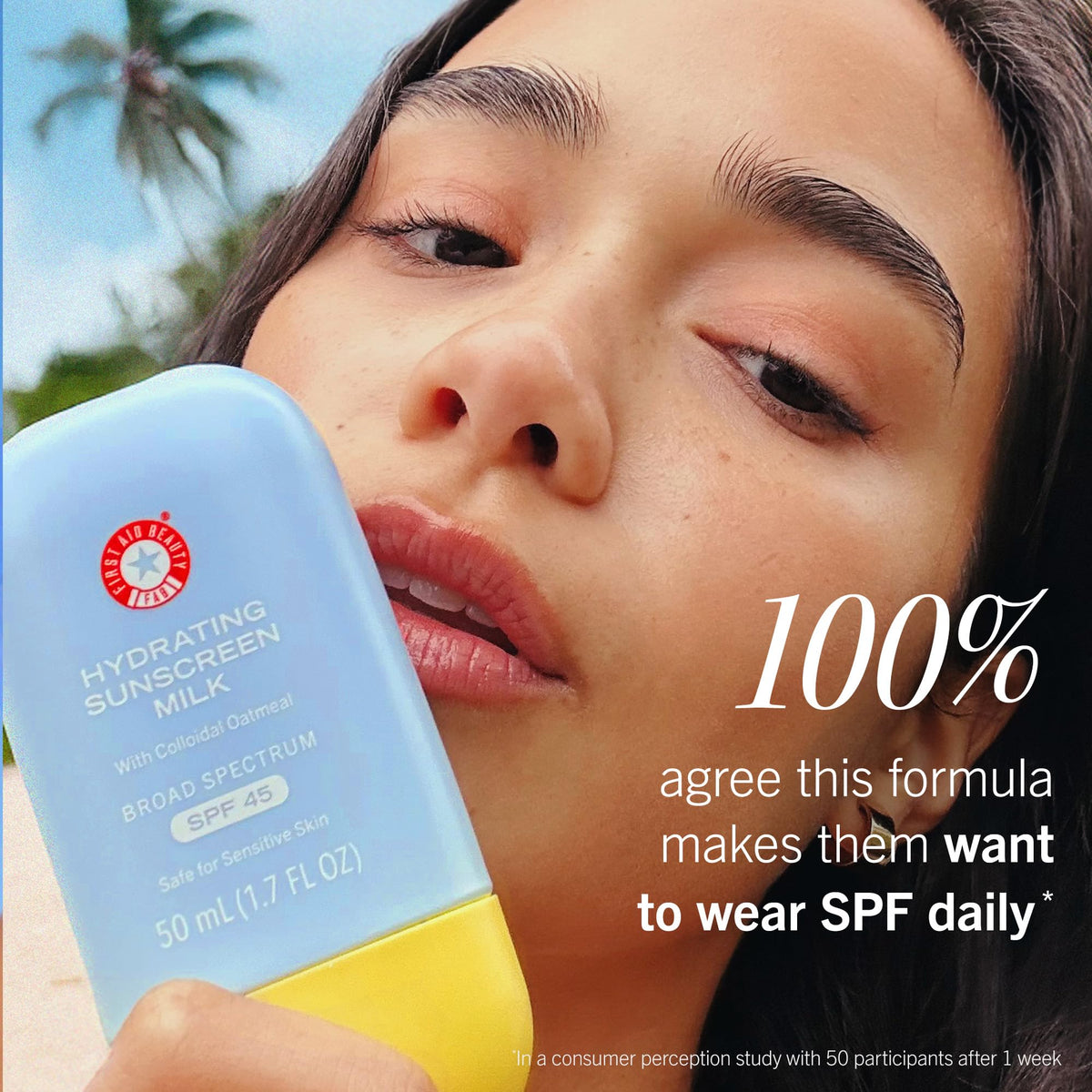 First Aid Beauty Hydrating Sunscreen Milk SPF 45 1 7 oz - Premium Selection Official Imagery - 7