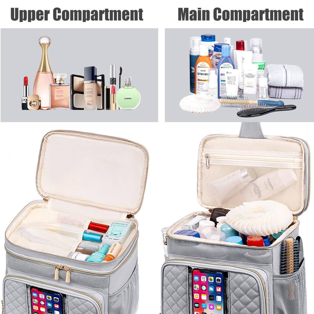 Tealari Large Toiletry Bag for Women Men Bathroom Bag Water - Tealari Official Imagery - 7