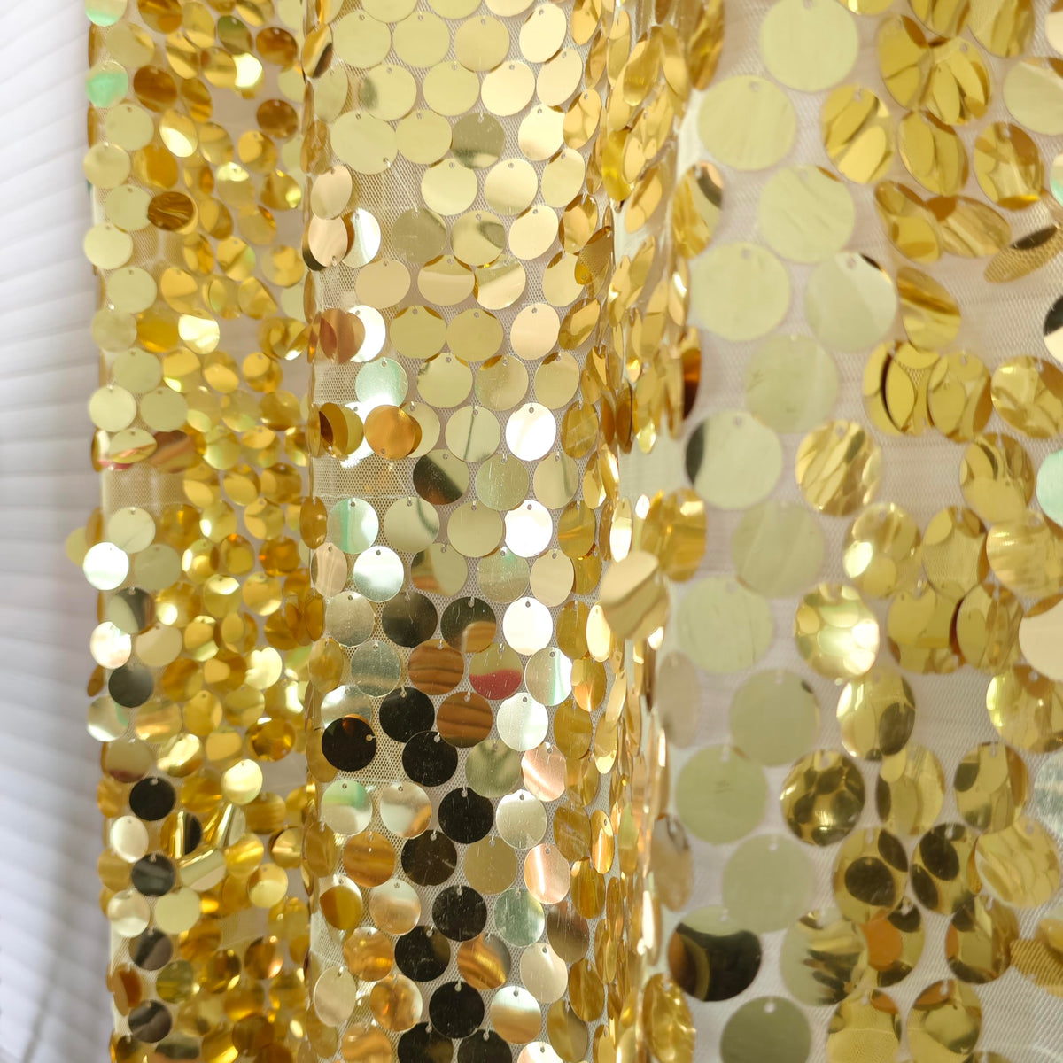 Large Payatte 18MM Sequin Backdrop Curtains Light Gold - TCBESTO Official Imagery - 8