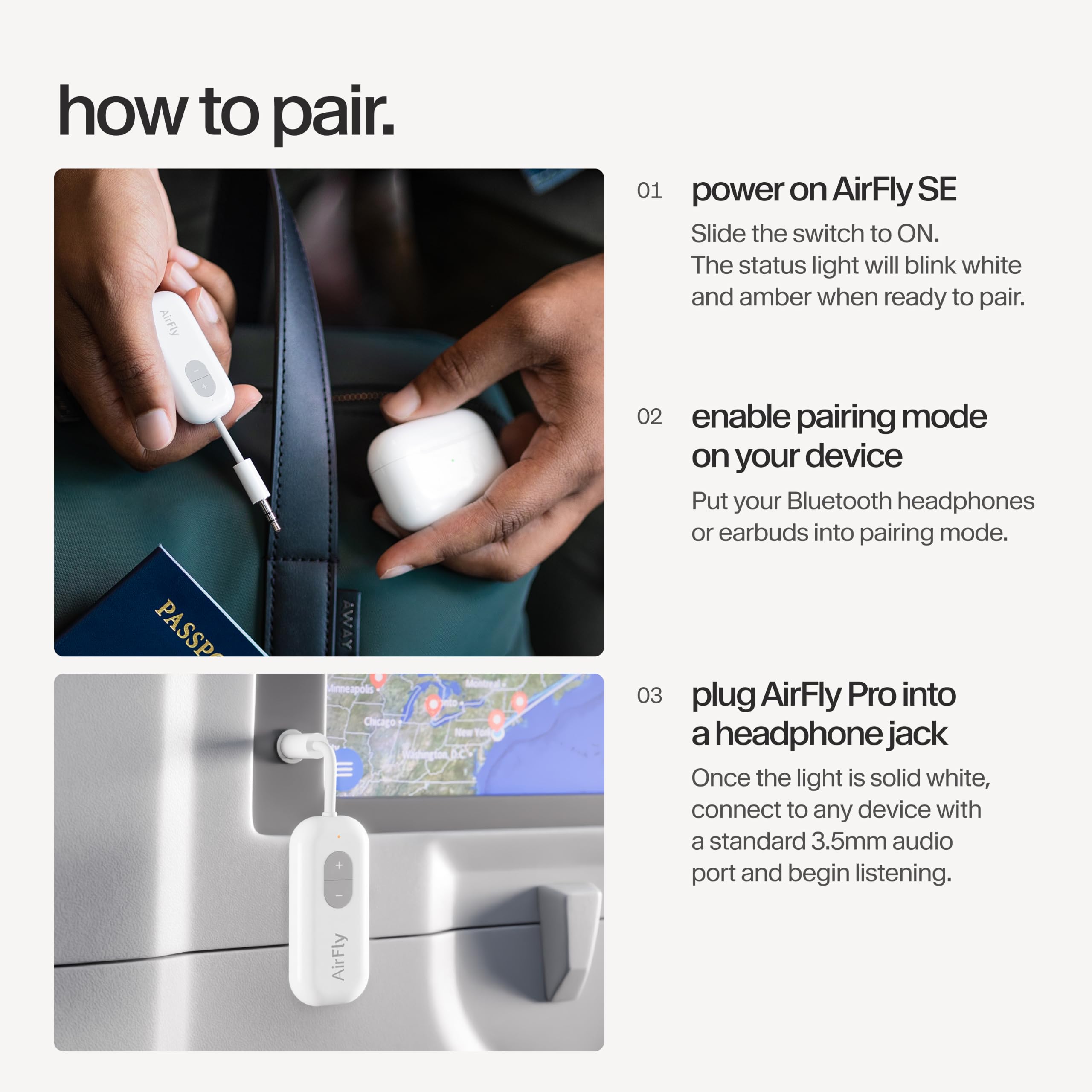 Twelve South AirFly SE, Bluetooth Wireless Audio Transmitter Adap - Twelve South Official Product View 7
