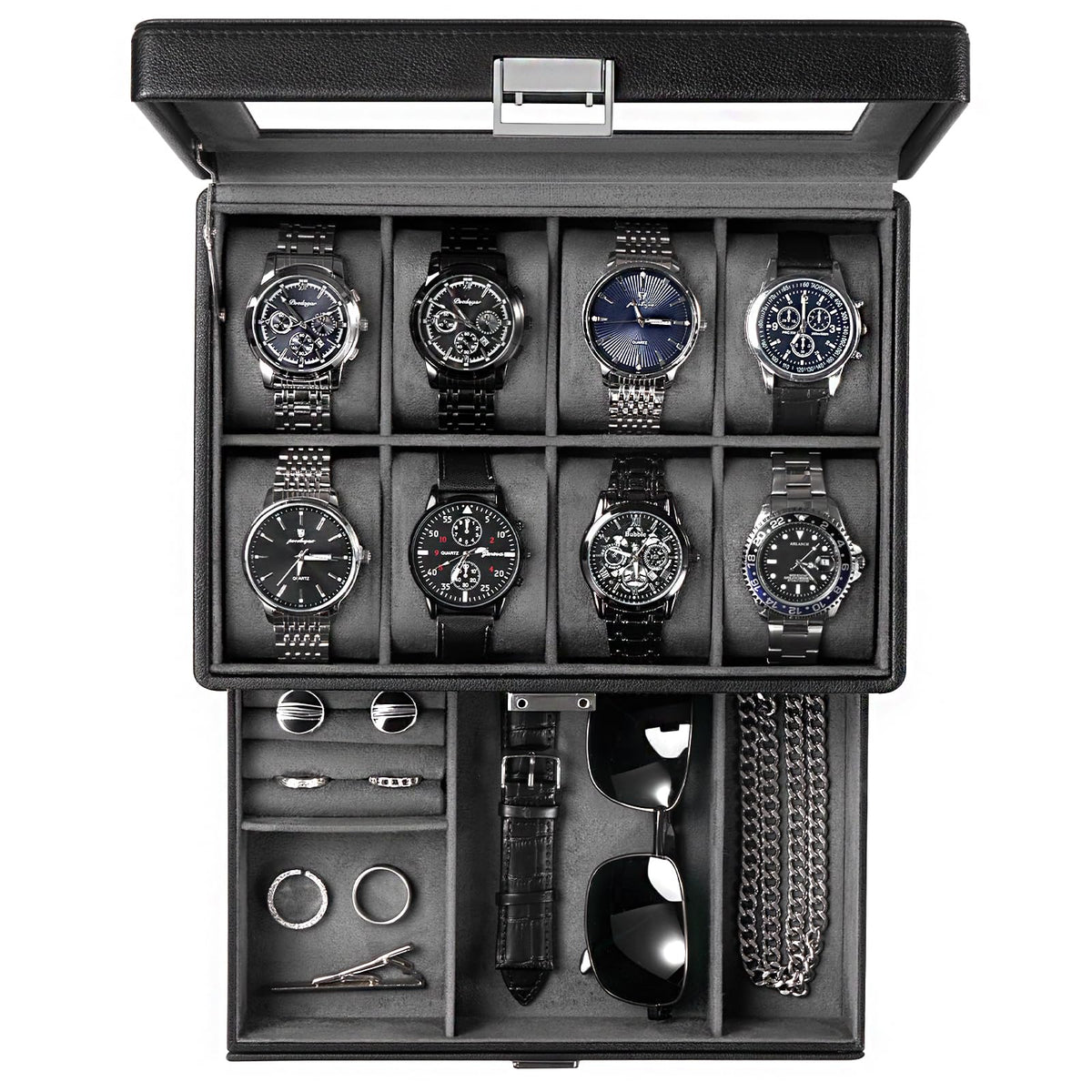 ProCase Premium Watch Box for Men Jewelry Organizer Box with - ProCase Official Imagery - 2