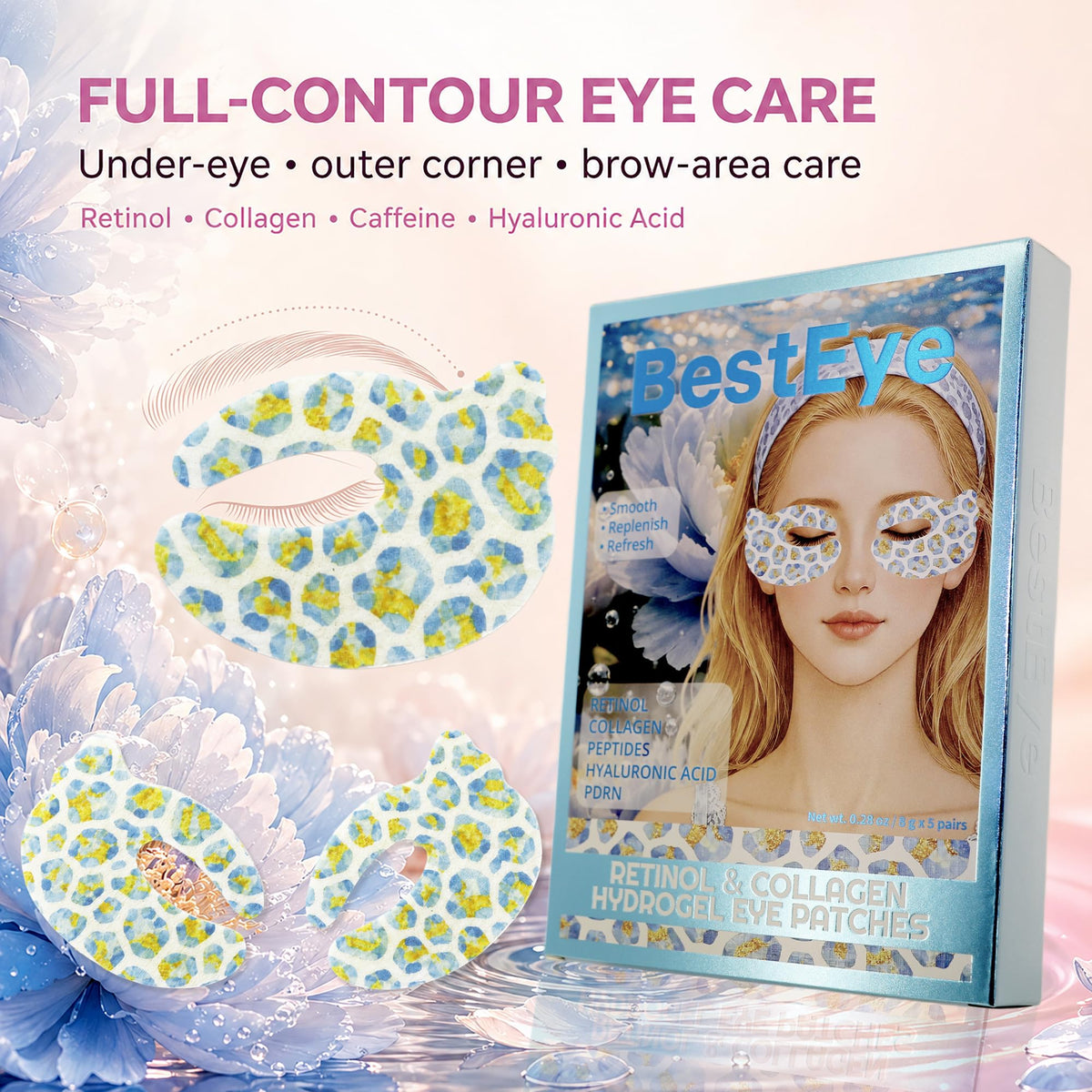 Under Eye Patches for Puffy Eyes and Dark Circles Collagen - Besteye Official Imagery - 3