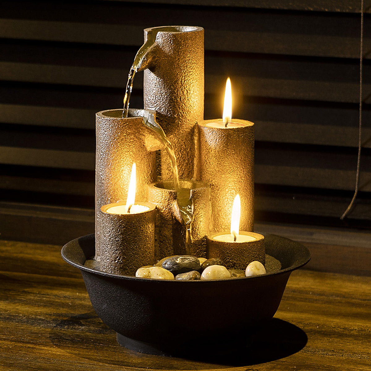 Alpine Corporation WCT202 Indoor Tabletop Tiered Water - Premium Selection Official Imagery - 6