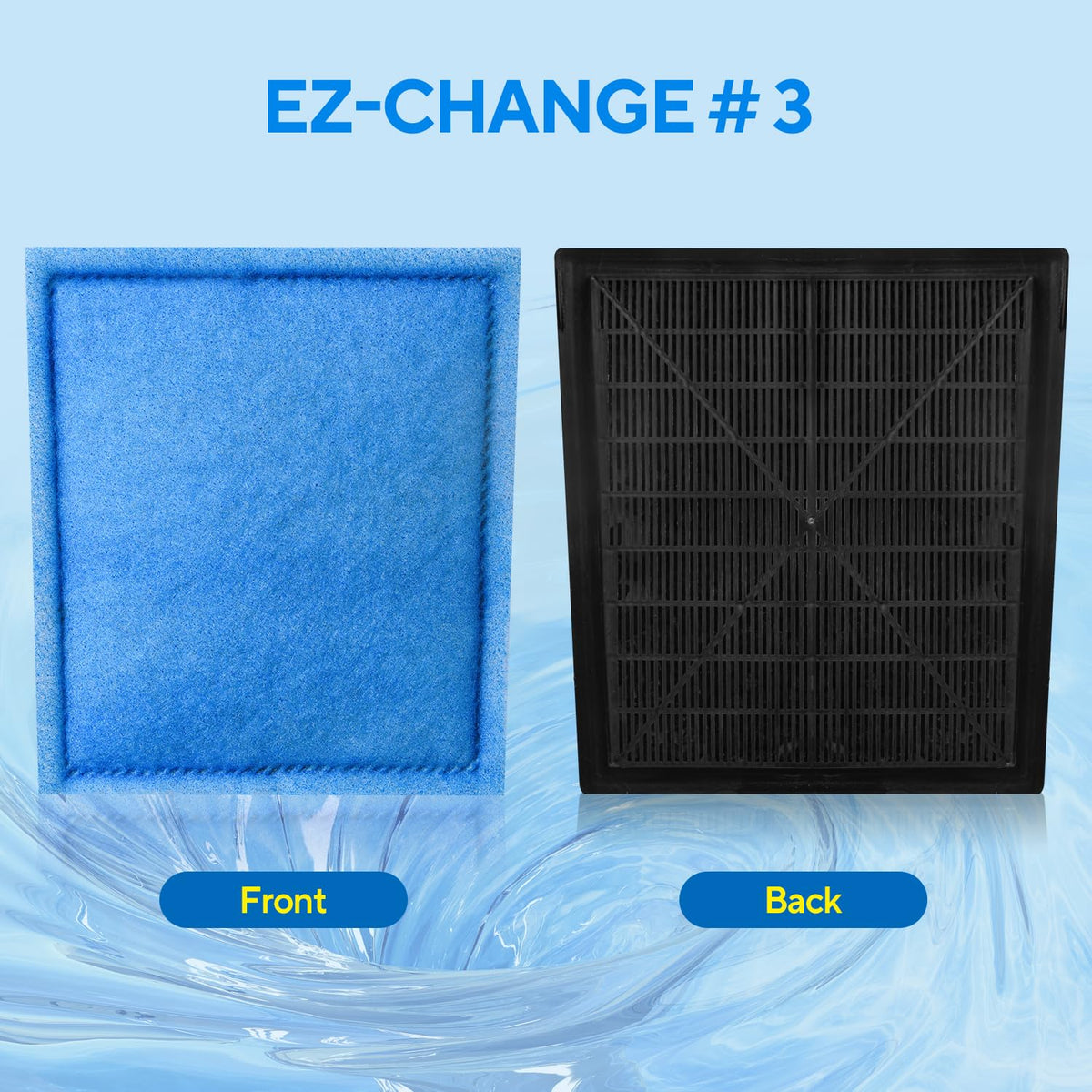 24 Pack Aquarium Filter Cartridges for EZ Change 3 20 60 - Filpowis Official Imagery - 7