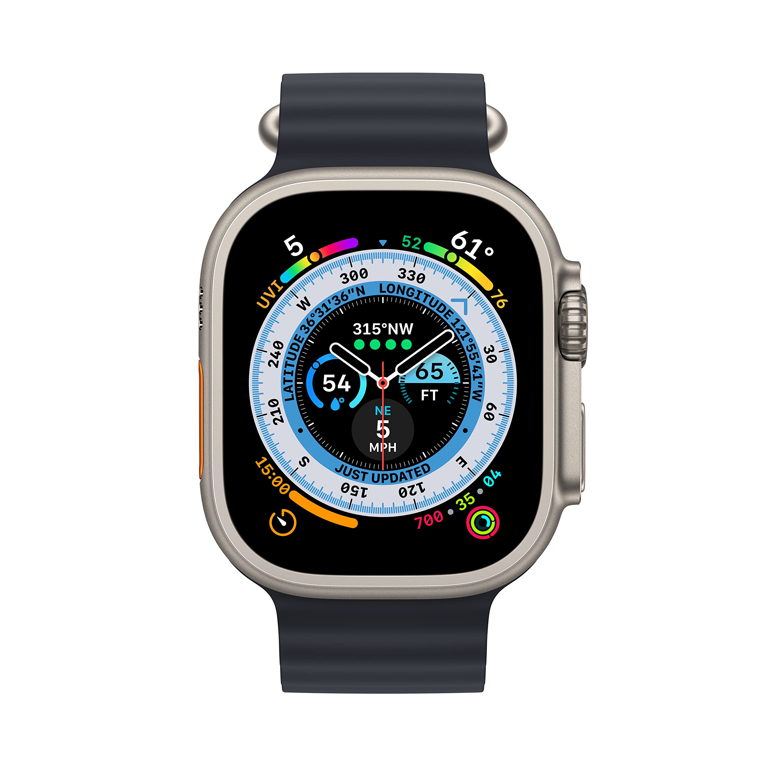 Amazon Renewed Apple Watch Ultra   Titanium Case with Midnight Ocean B - View 2