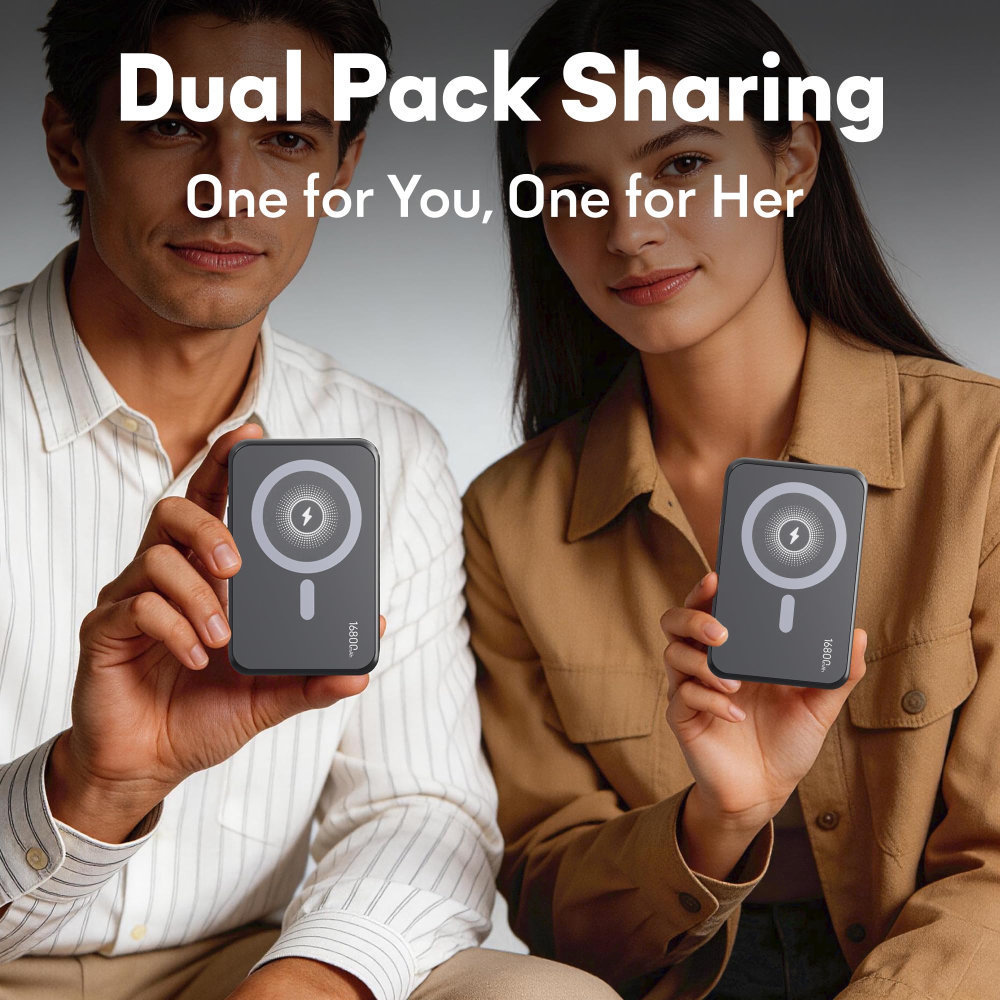 2 Pack 16800mAh Magnetic Power Bank with Built in Cables - GUGOBOX Official Imagery - 8