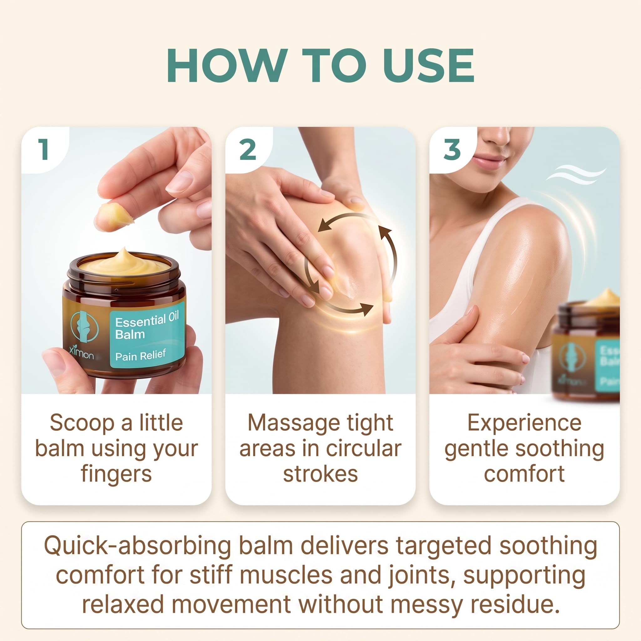 Frankincense Essential Oil Balm, Support Relief Muscle Joint Discomfort