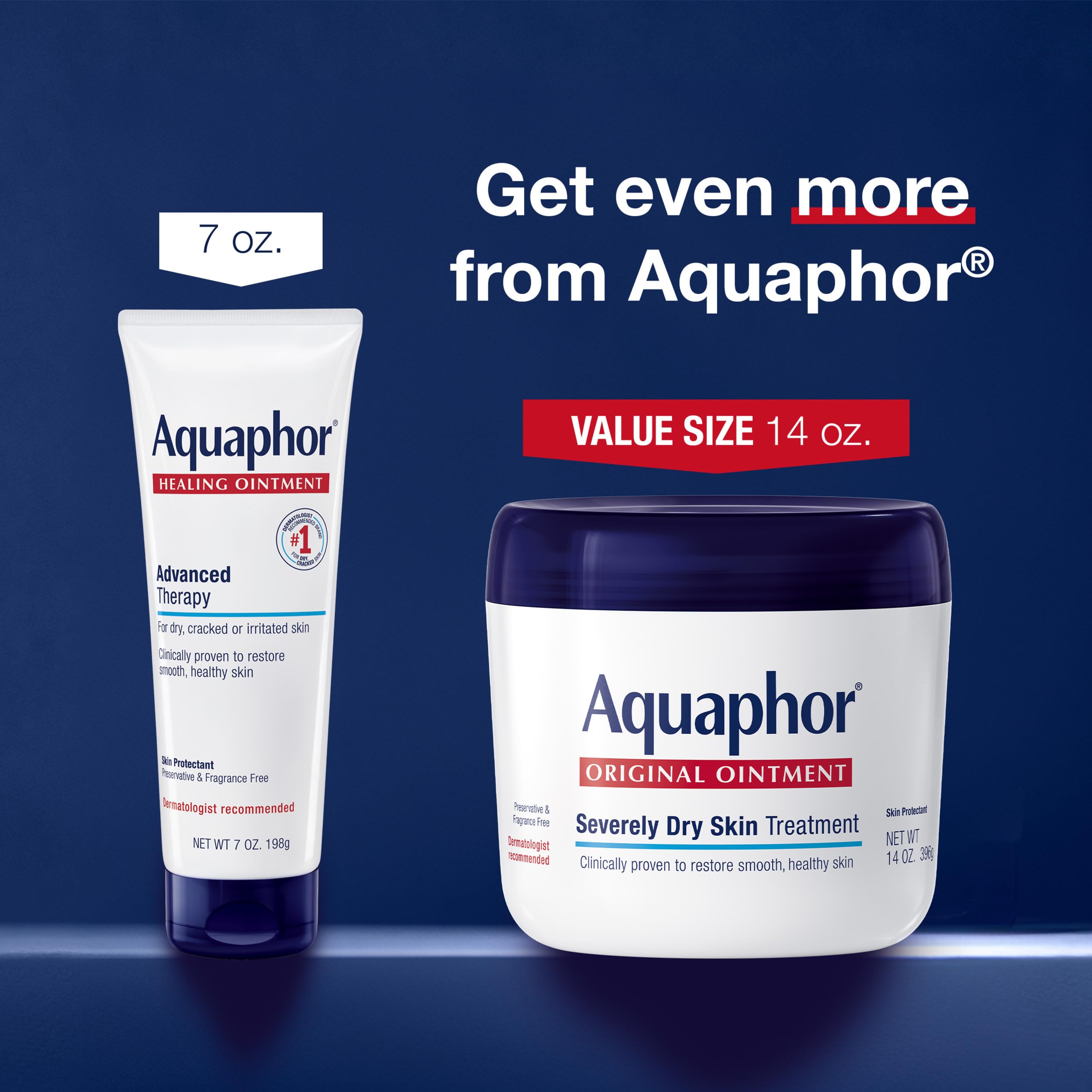 Aquaphor Advanced Therapy Healing Ointment Skin Protectant, 14 OZ - Aquaphor Official Product View 7