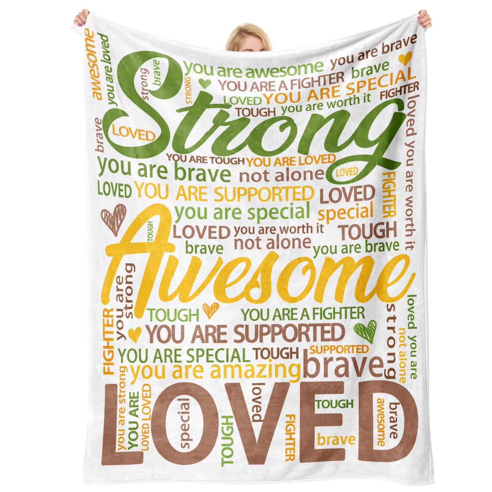 Super Soft Hug Blanket - Cancer Care Gifts for Women Men - - Product Imagery