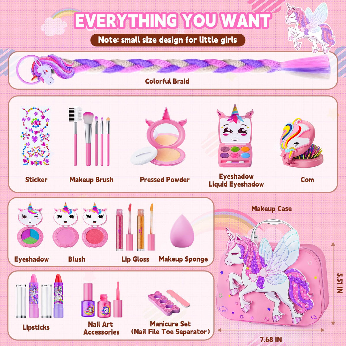 Kids Makeup Kit for Girls - Beayuck Official Imagery - 6