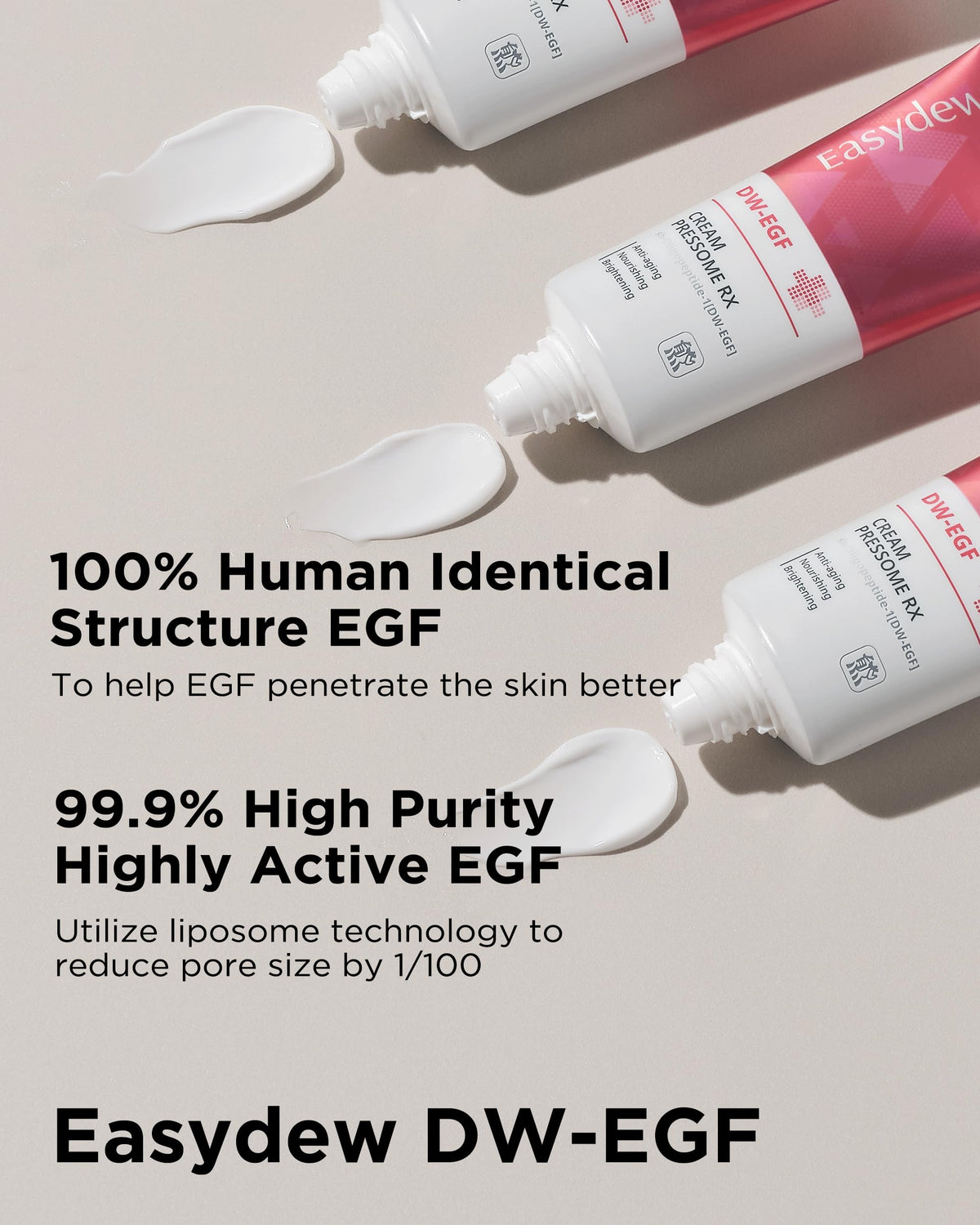 Easydew DW EGF Pressome Cream Anti Aging Moisturizer with DW - EASYDEW Official Product Imagery - 6