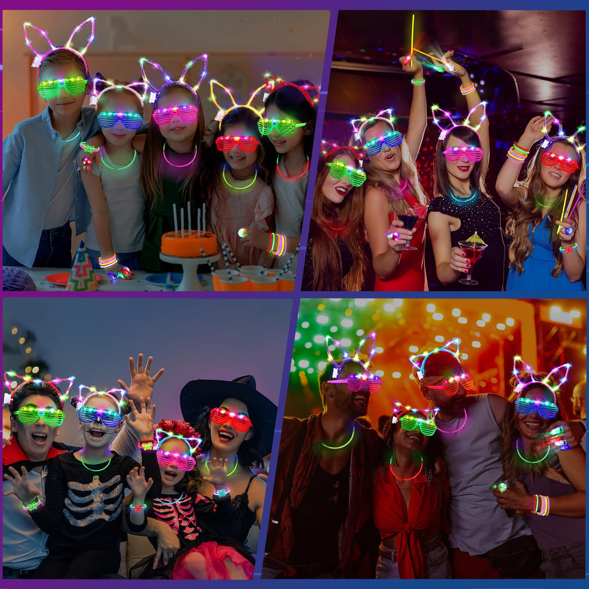 TSDATOWR 150Pcs Glow in the Dark Party Supplies for Kids and - TSDATOWR Official Imagery - 8