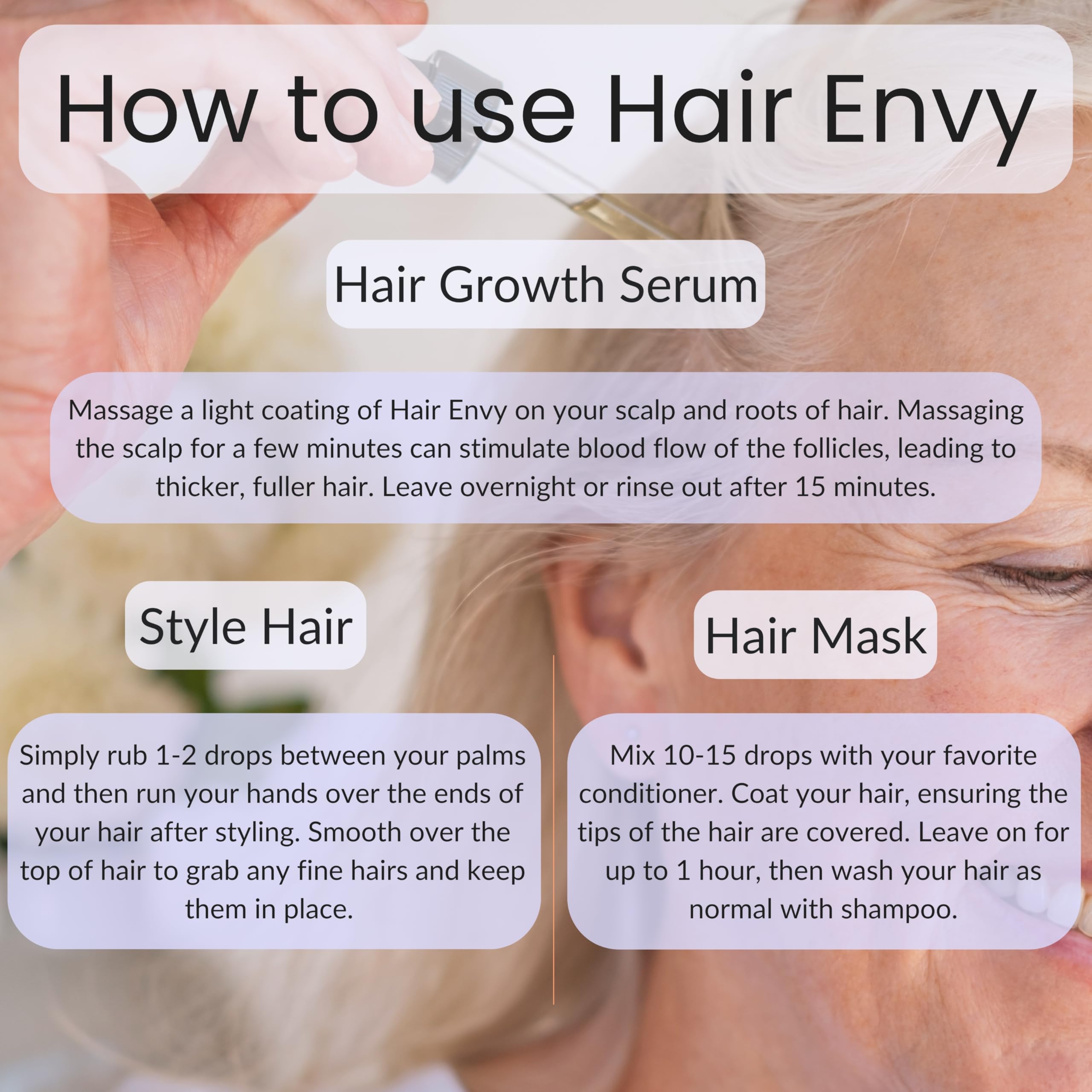 Vitality Extracts Hair Envy - Natural Hair Growth Serum 100% Pure Es - Vitality Official Product View 8