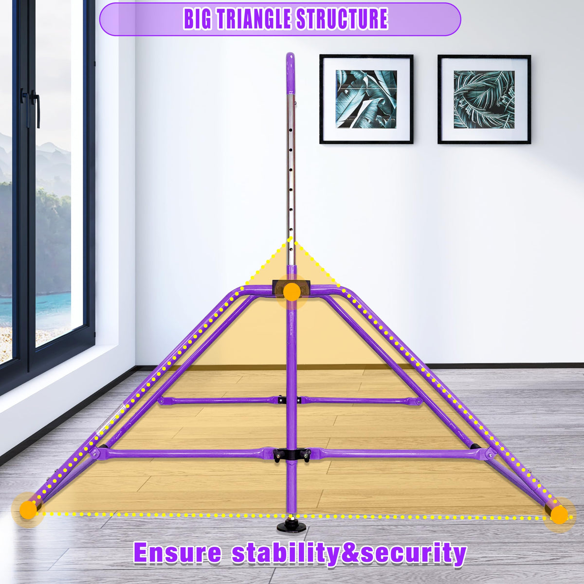 Foldable Gymnastic Bar Adjustable Kip Bar for Kis Ages 3 12 - MARFULA Official Imagery - 5