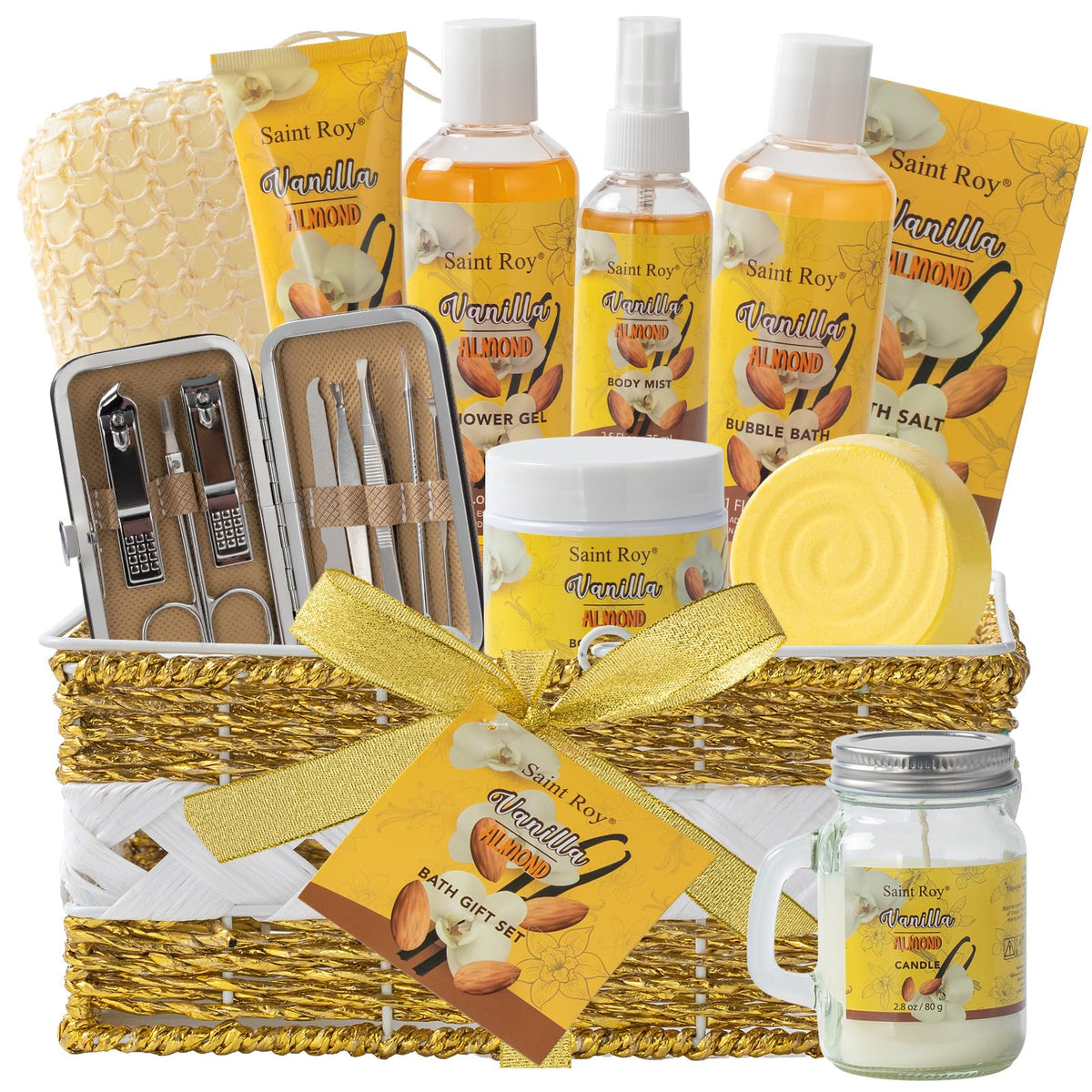Large basket 25 pcs for Women Men Gifts Vanilla Honey Almond - Saint Roy Official Imagery - 2