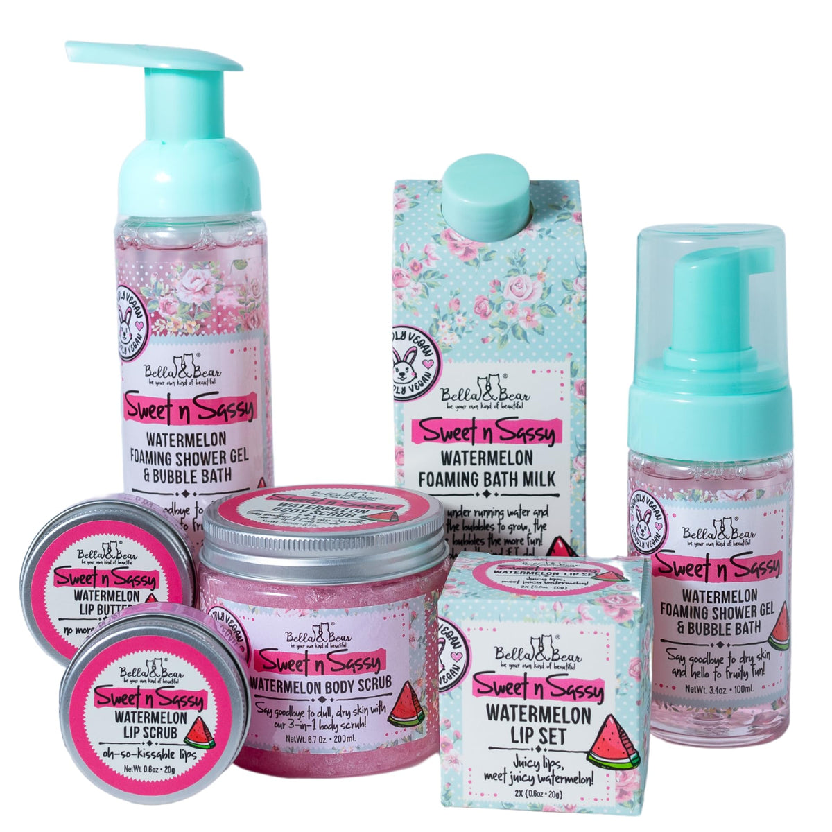 Sweet Sassy Foaming Shower Gel Bubble Bath Full and Mini - Bella and Bear Official Imagery - 7