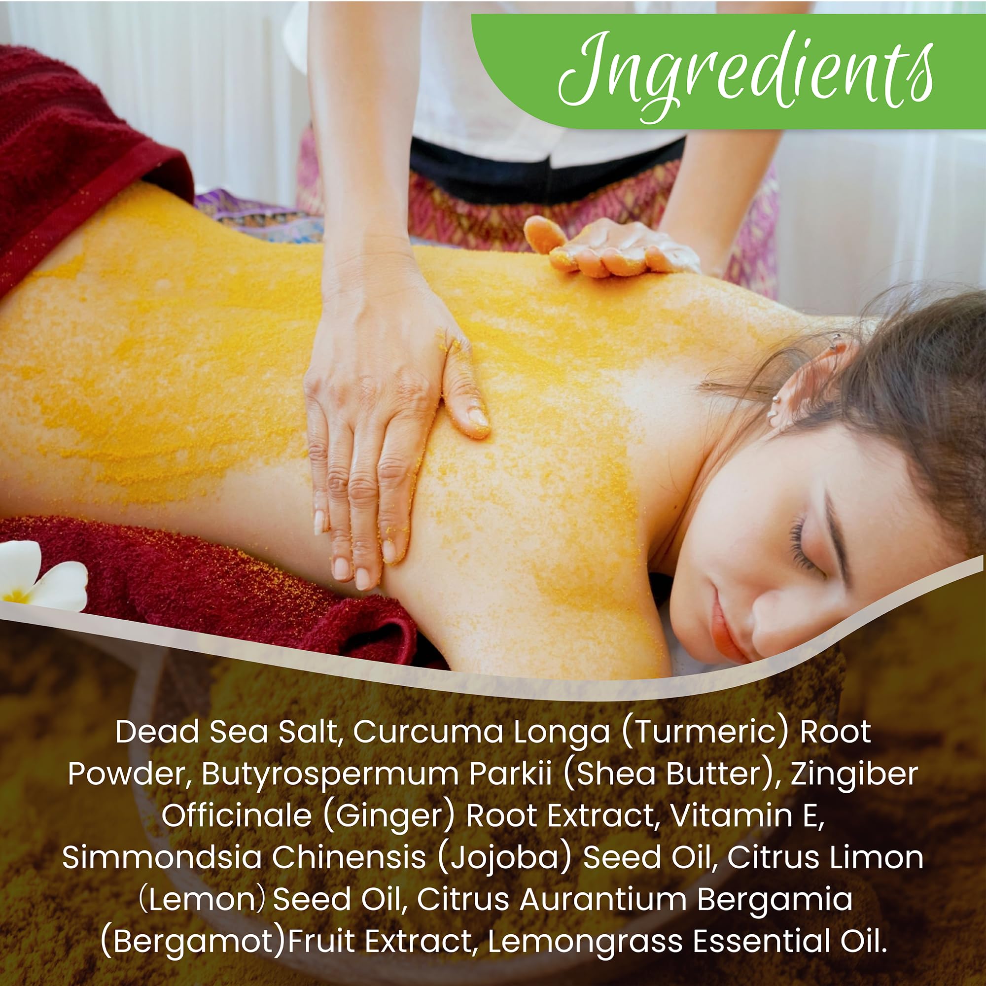 AMVital Turmeric Body Scrub, Face & Body Exfoliating Scrub, 7 - AMVital Official Product View 4