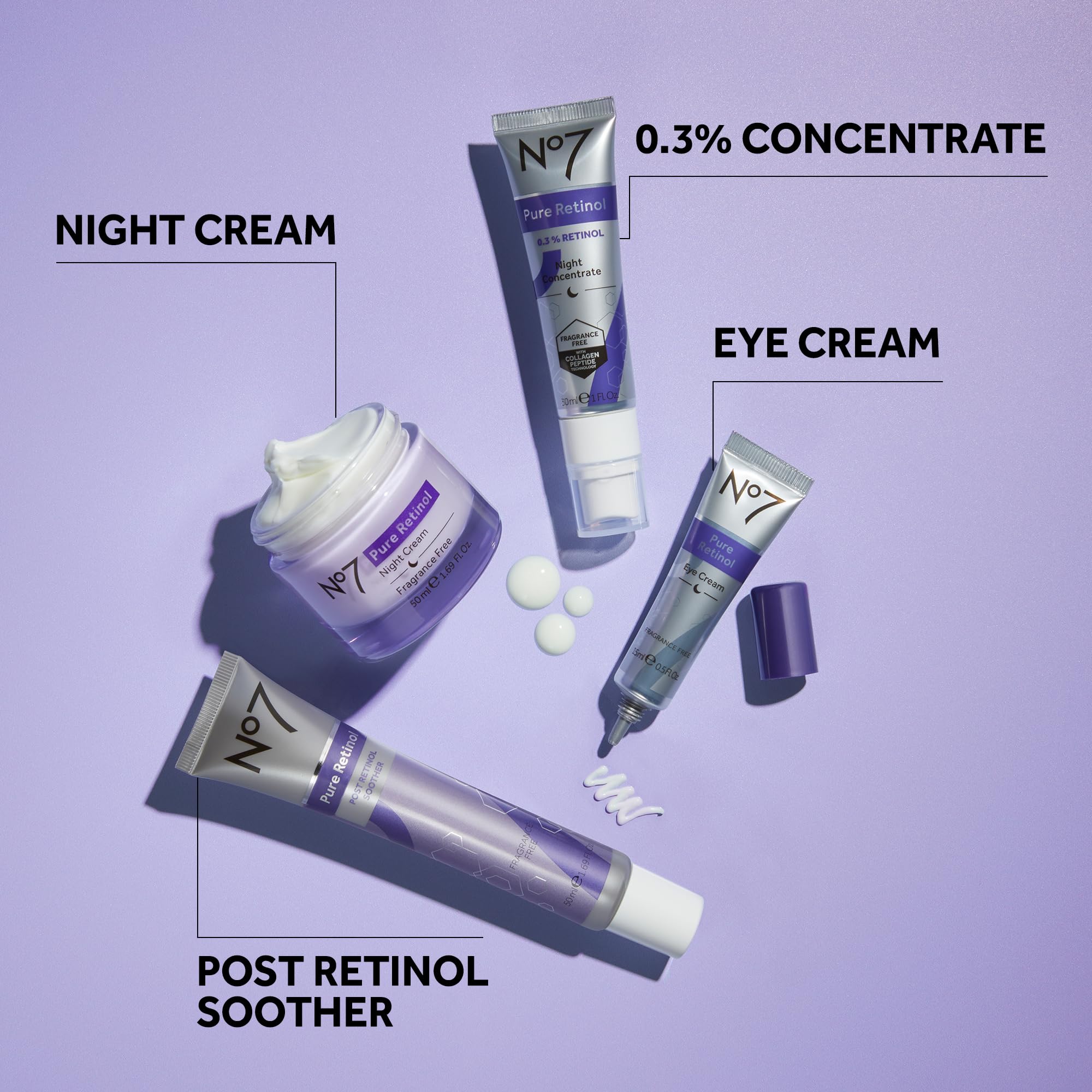 No7 Pure Retinol Post-Treatment Soothing Face Cream, 1.69 Fl Oz - No7 Official Product View 8