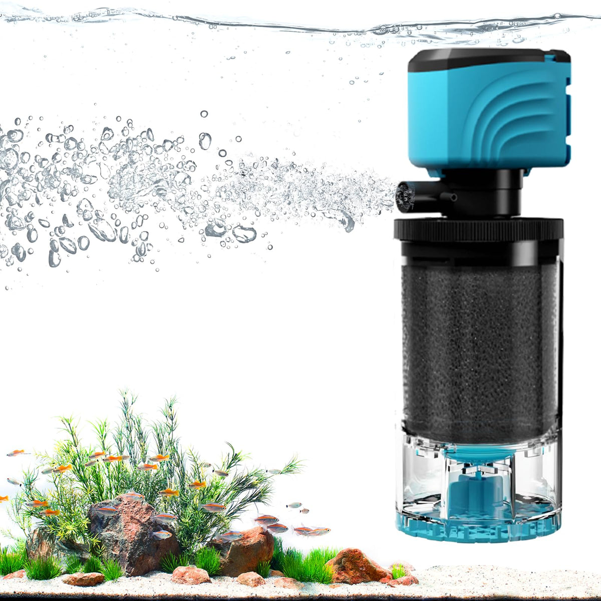 Submersible Aquarium Filter Upgraded 15 55 Gallon Fish Tank - Aulofee Official Imagery - 1